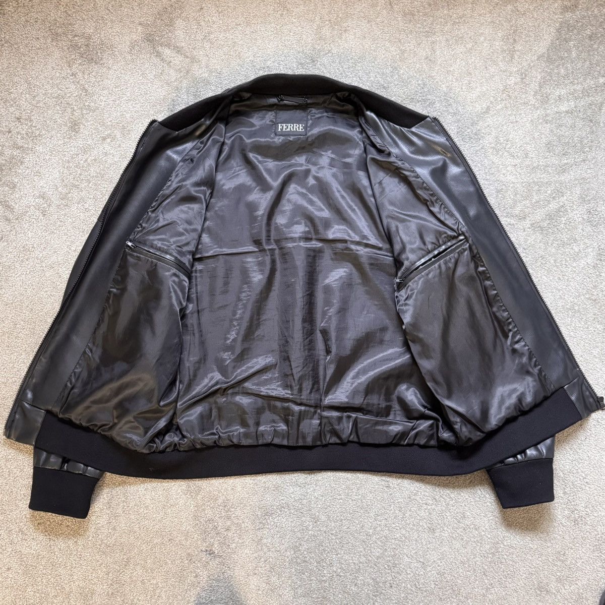 Gianfranco Ferre Gianfranco Ferre Mens Eco Leather Jacket Size US XL / EU 56 / 4 - 3 Thumbnail