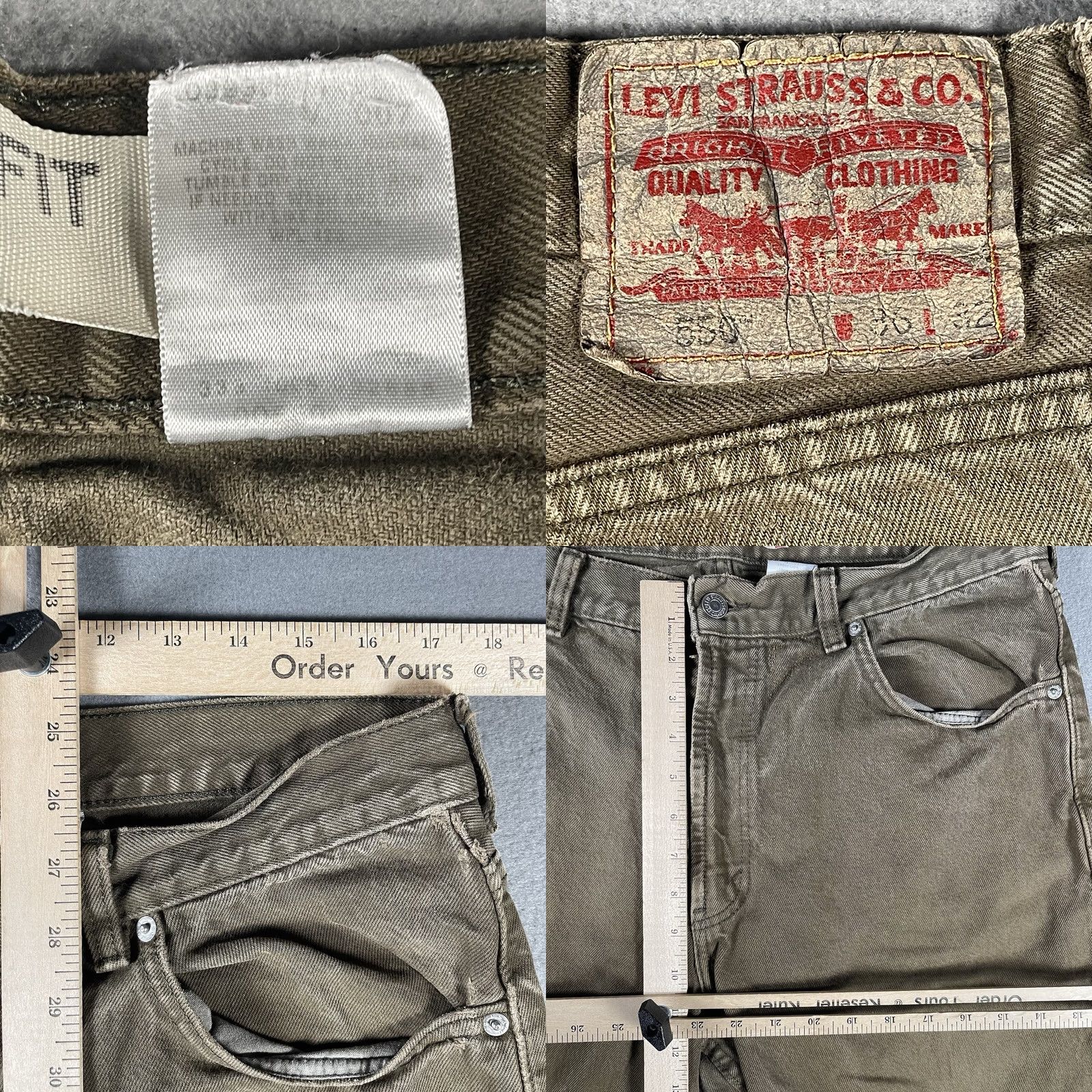Levi's VINTAGE Levi's 550 Jeans Mens 36x32 Brown Relaxed Tapered Cotton VTG USA Size US 36 / EU 52 - 8 Thumbnail