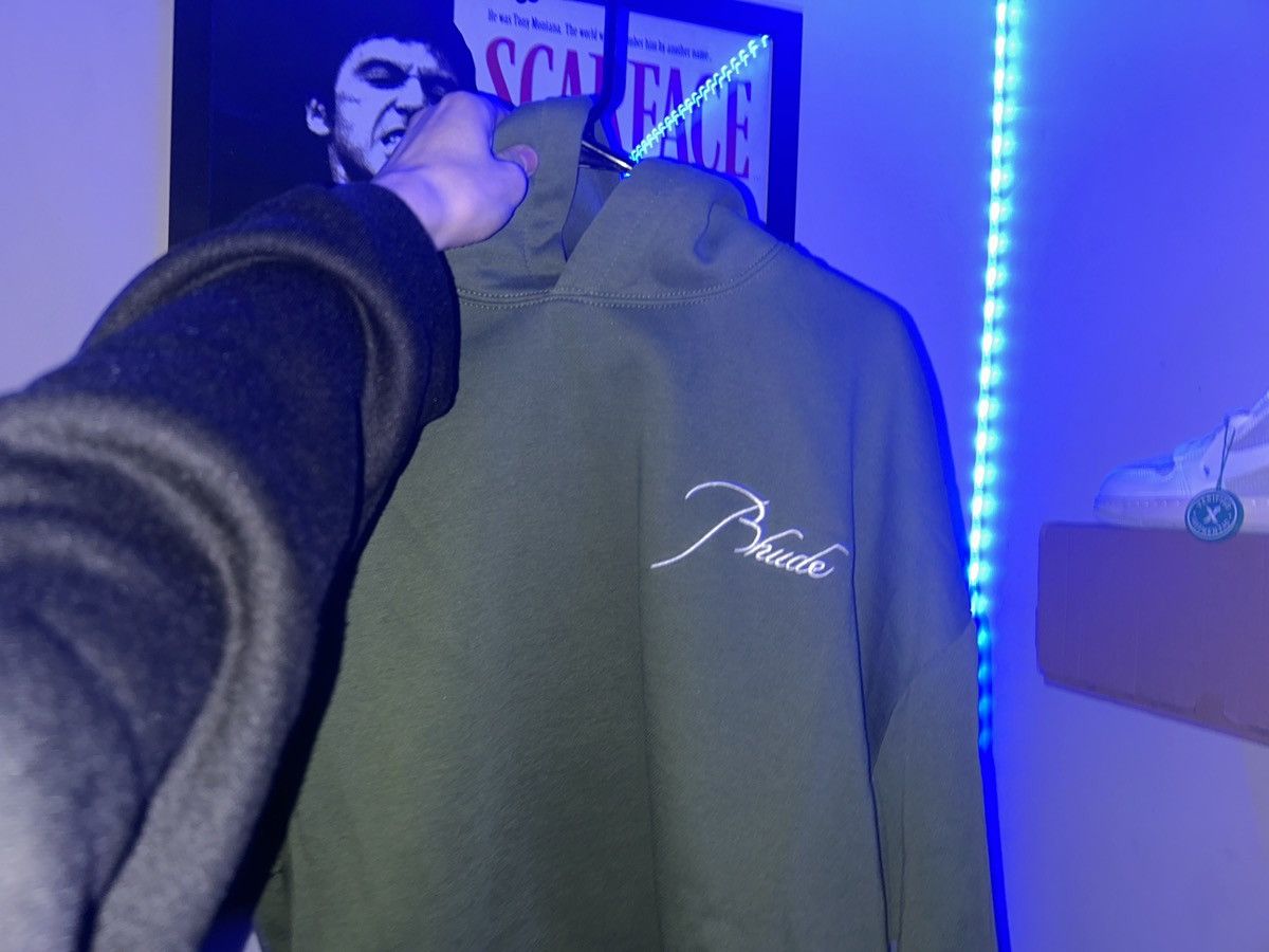 image of Vintage Rhude Hoodie in Green, Men's (Size XL)