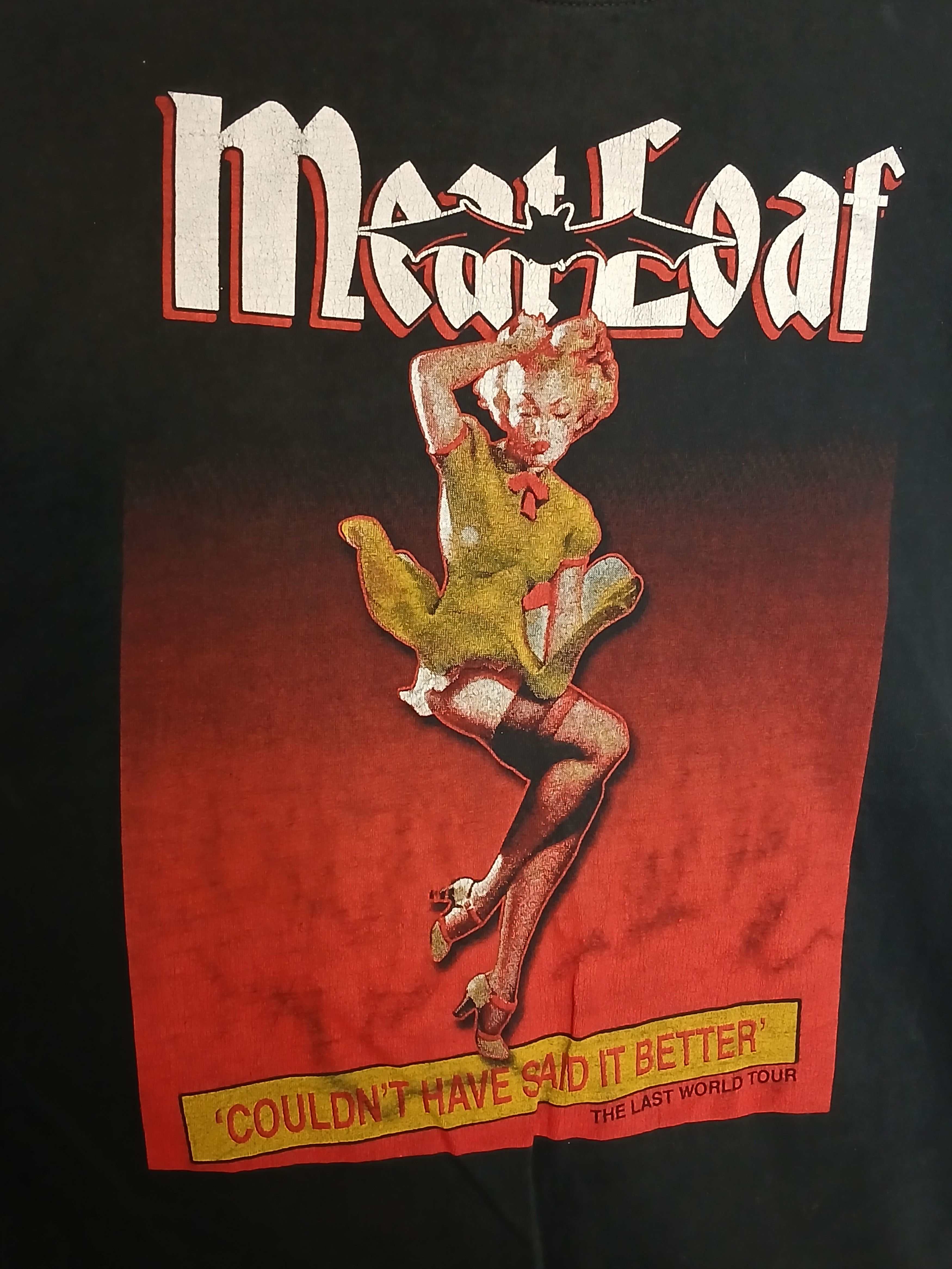 Band Tees × Vintage Vintage Meat Loaf The Last World Tour T-Shirt Size US XXL / EU 58 / 5 - 3 Thumbnail