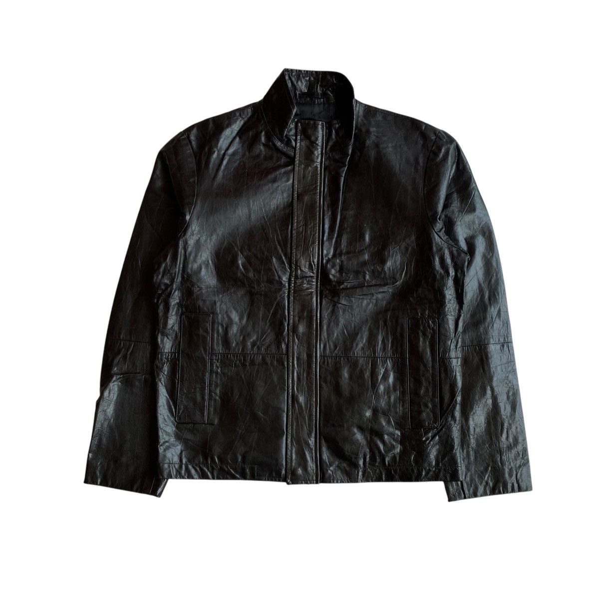 Issey Miyake Tete Homme Issey Miyake Leather Jacket Size US L / EU 52-54 / 3 - 2 Thumbnail