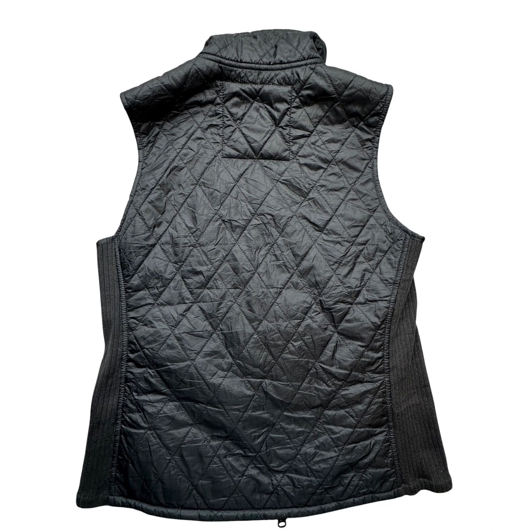 Vintage LL Bean Quilted Puffer Vest Jacket Womens Small Reg Black Pockets Stretch Vest Size S / US 4 / IT 40 - 2 Thumbnail