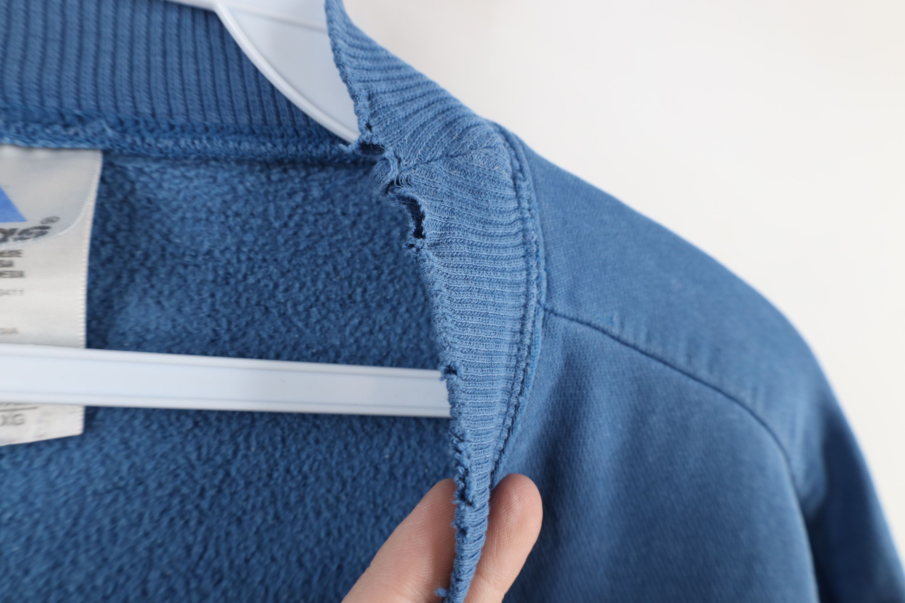 Adidas × Vintage Vintage 90s Adidas Spell Out Crewneck Sweatshirt Blue Size US XXL / EU 58 / 5 - 7 Thumbnail