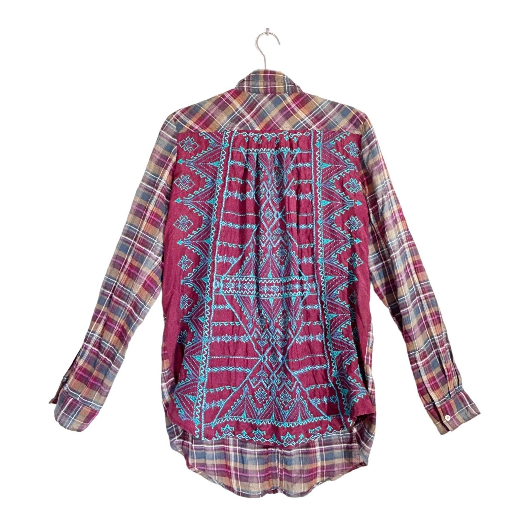 Johnny Was Johnny Was 3J Workshop Lorie Multicolor Plaid Embroidered Bu Size M / US 6-8 / IT 42-44 - 2 Thumbnail