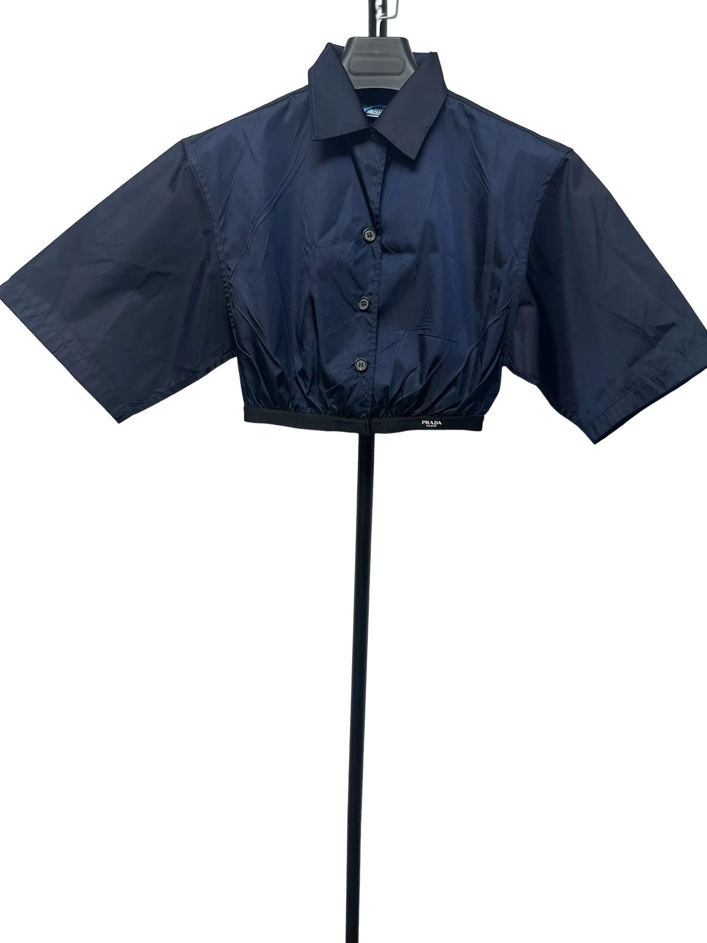 Prada Prada Re-Nylon Cropped Short Sleeve Shirt 36 Size XS / US 0-2 / IT 36-38 - 1 Thumbnail