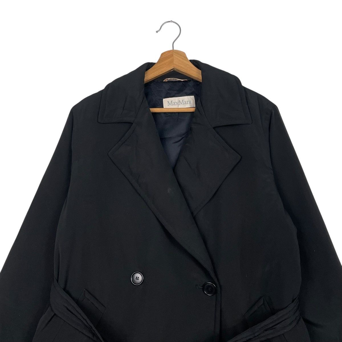 Max Mara Max Mara Double Breasted Black Jacket Size S / US 4 / IT 40 - 2 Thumbnail