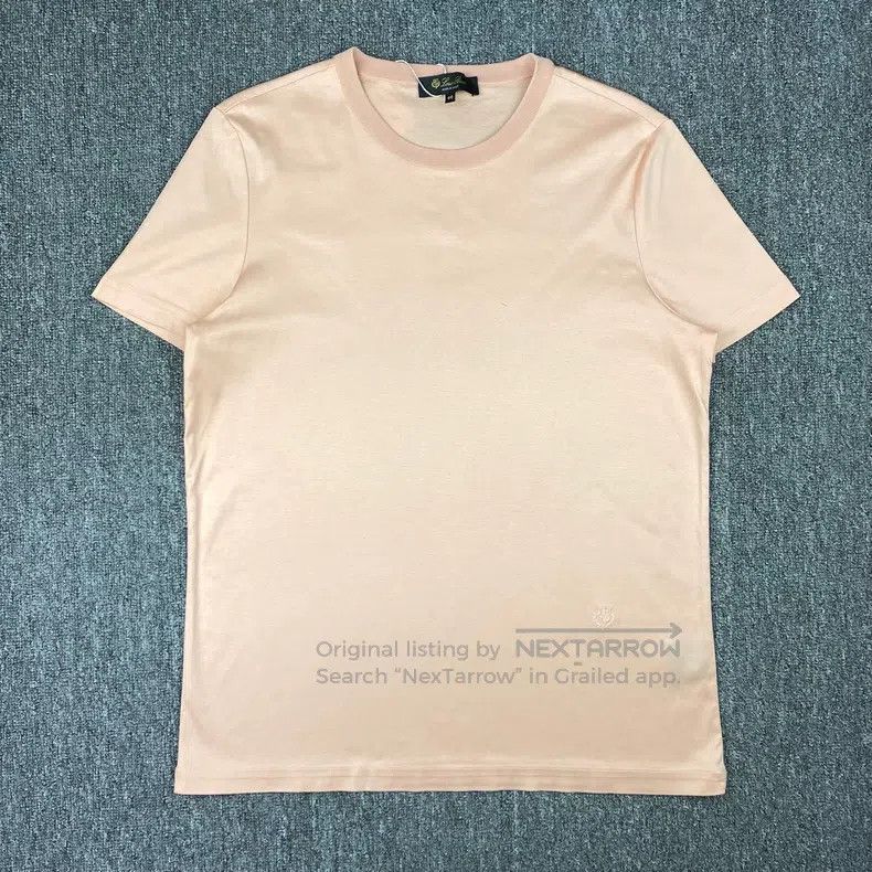 Loro Piana Loro Piana Light Pink Badge Embroidered Round Neck Short S Size M / US 6-8 / IT 42-44 - 1 Thumbnail