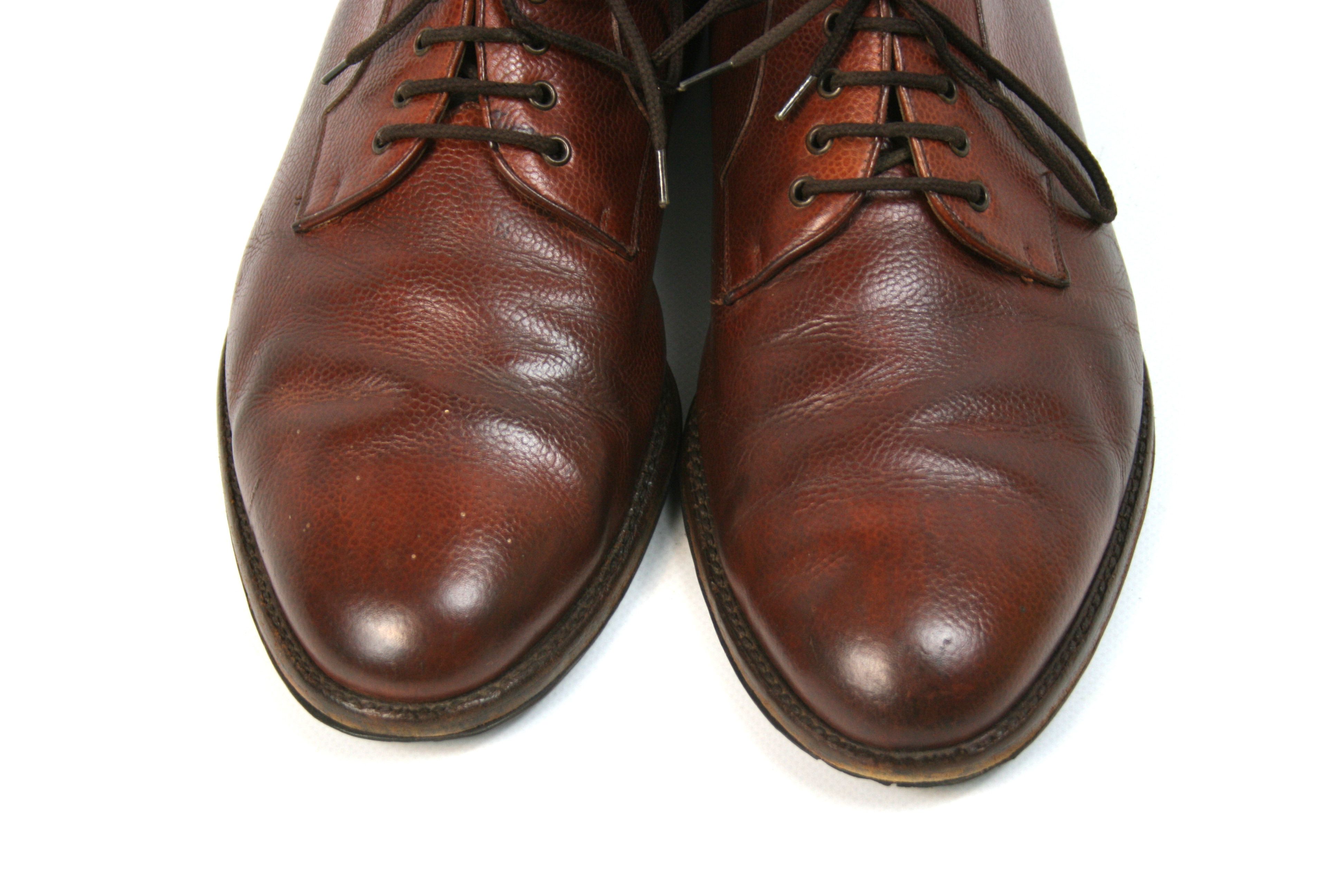 Salvatore Ferragamo 00S Grain Leather Derby Vintage Size US 10 / EU 43 - 5 Thumbnail