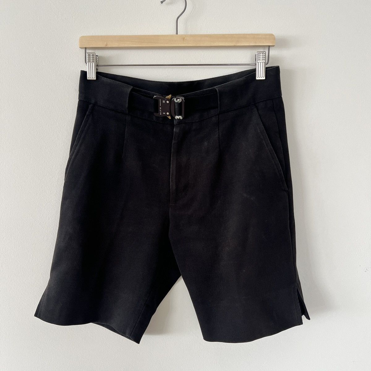 image of 1017 Alyx 9Sm x Alyx Black Buckel Shorts, Men's (Size 29)