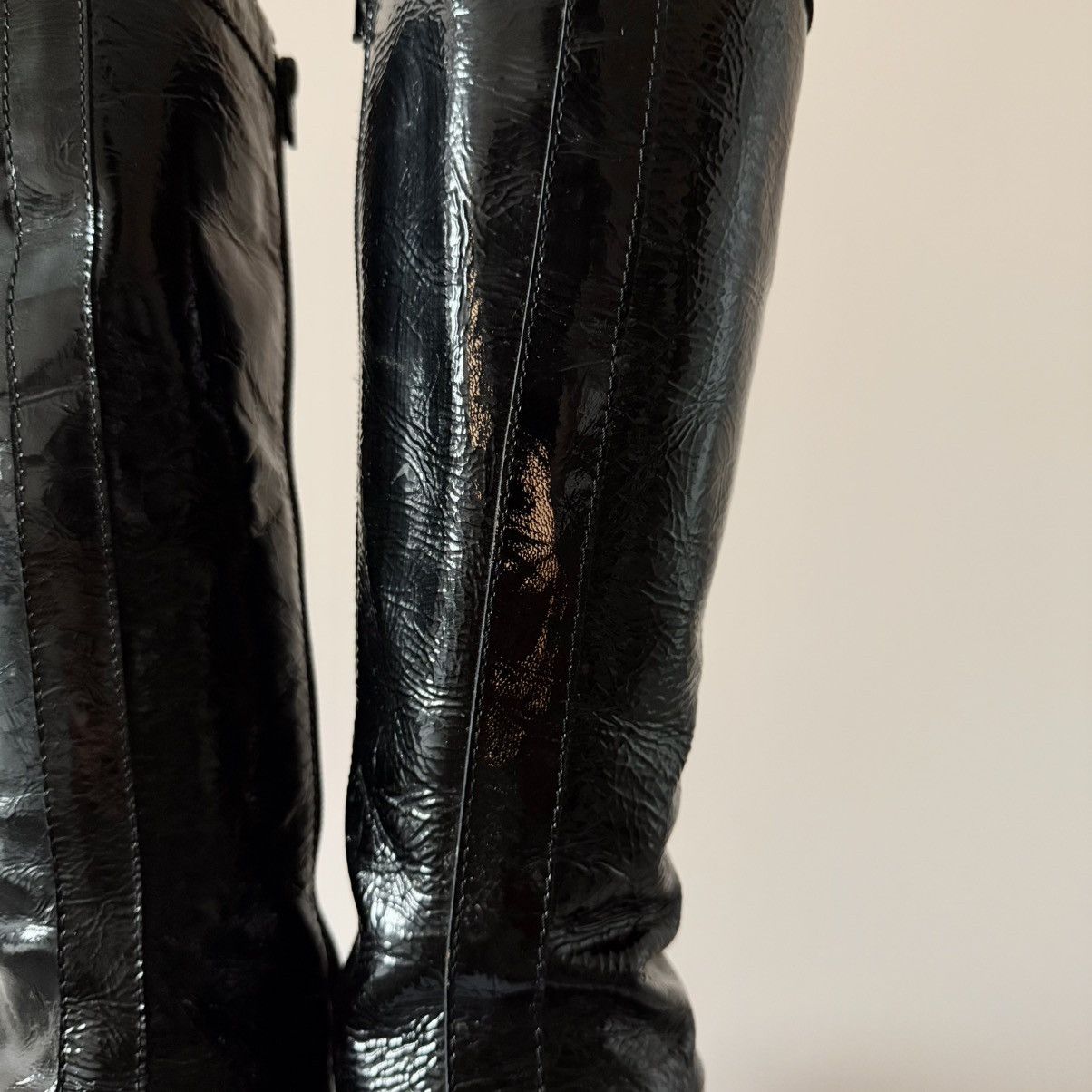 Hysteric Glamour Vintage Y2K Bumper Boxing Racing Zip Lace Up Boots Size US 7 / IT 37 - 13 Thumbnail
