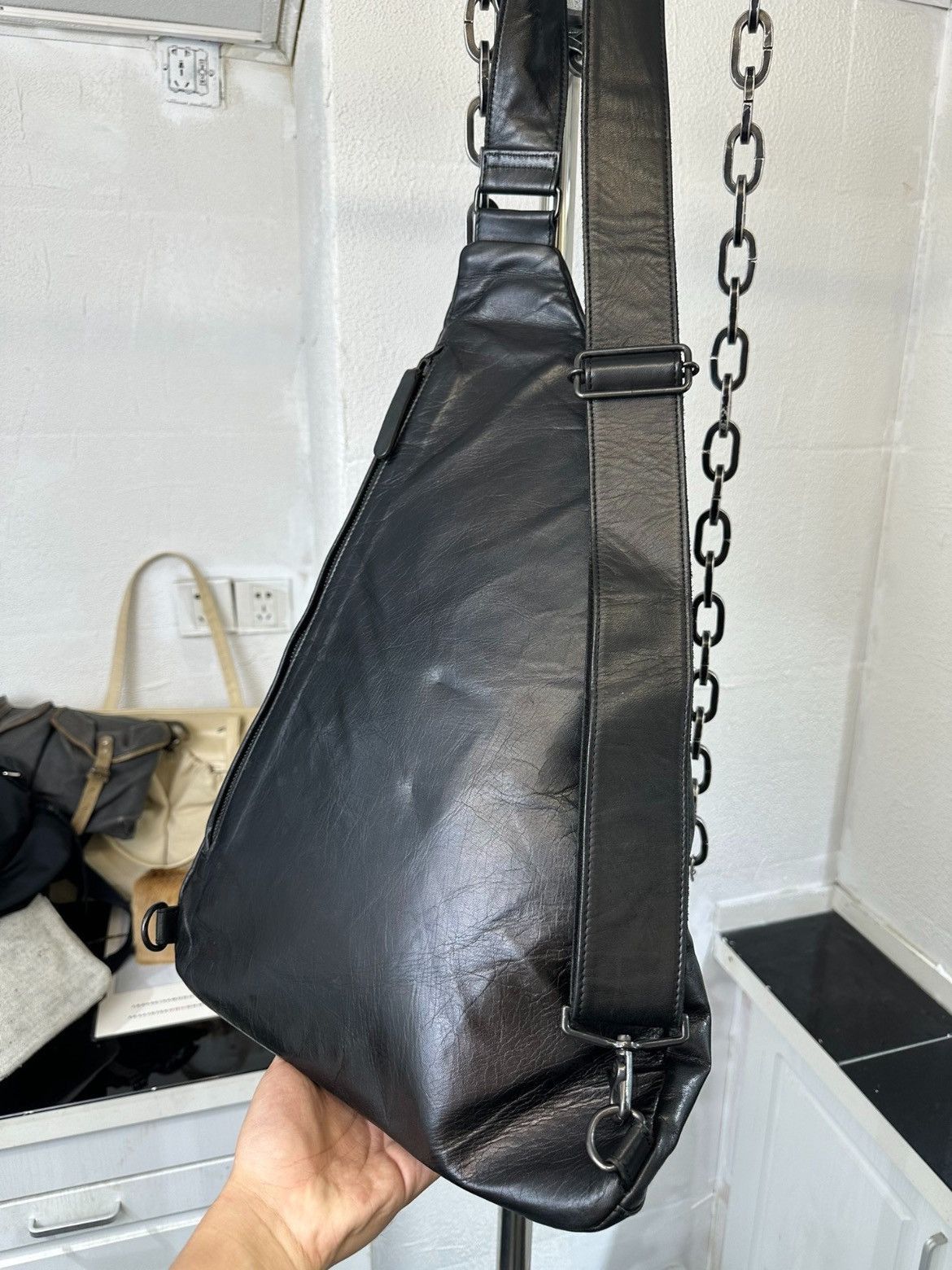 Yohji Yamamoto Yohji Yamamoto Yohji Yamamoto pour homme triangles backpac Size ONE SIZE - 6 Thumbnail