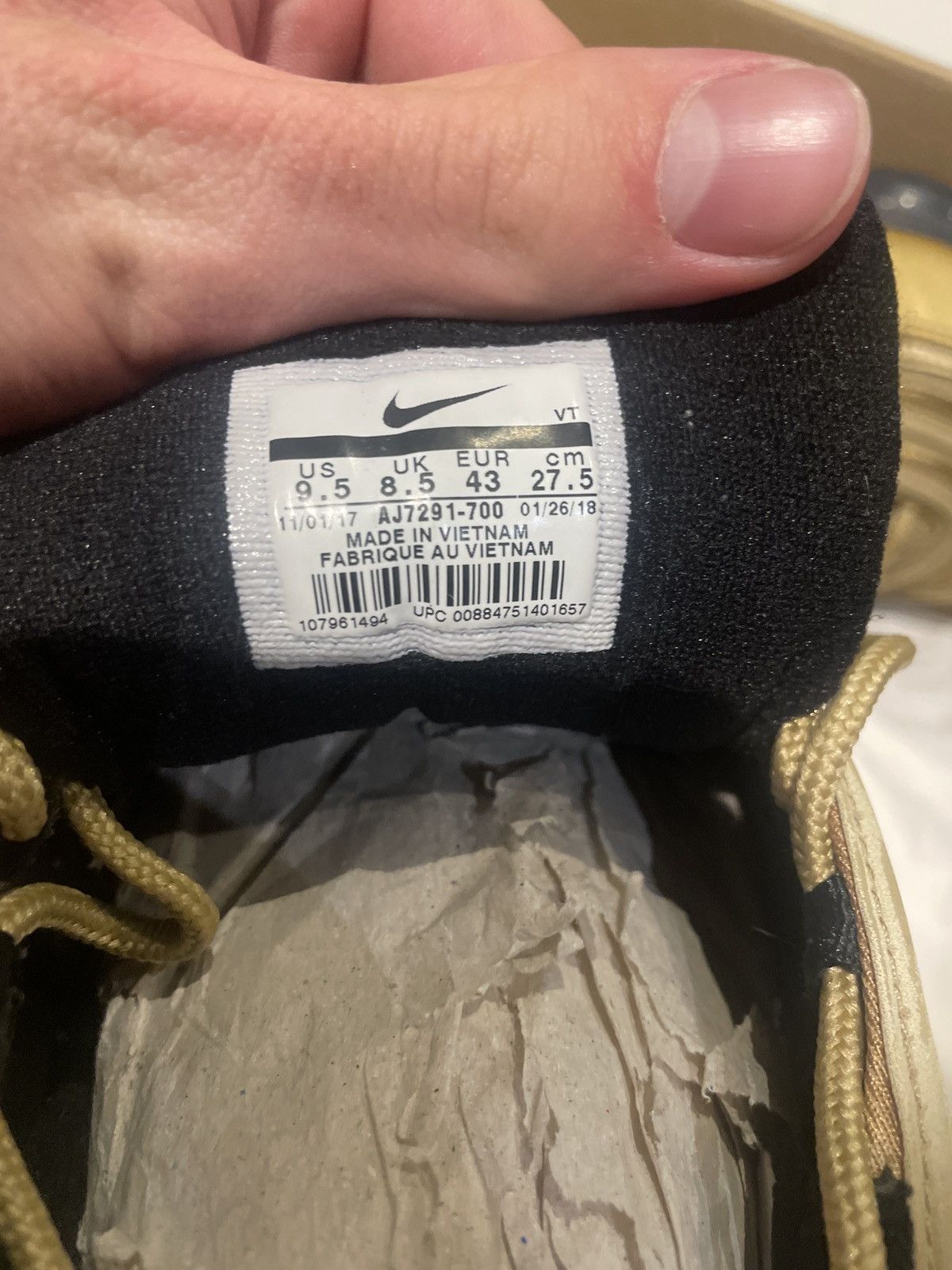 Nike Nike Vapormax Metallic Gold Size US 9.5 / EU 42-43 - 4 Thumbnail