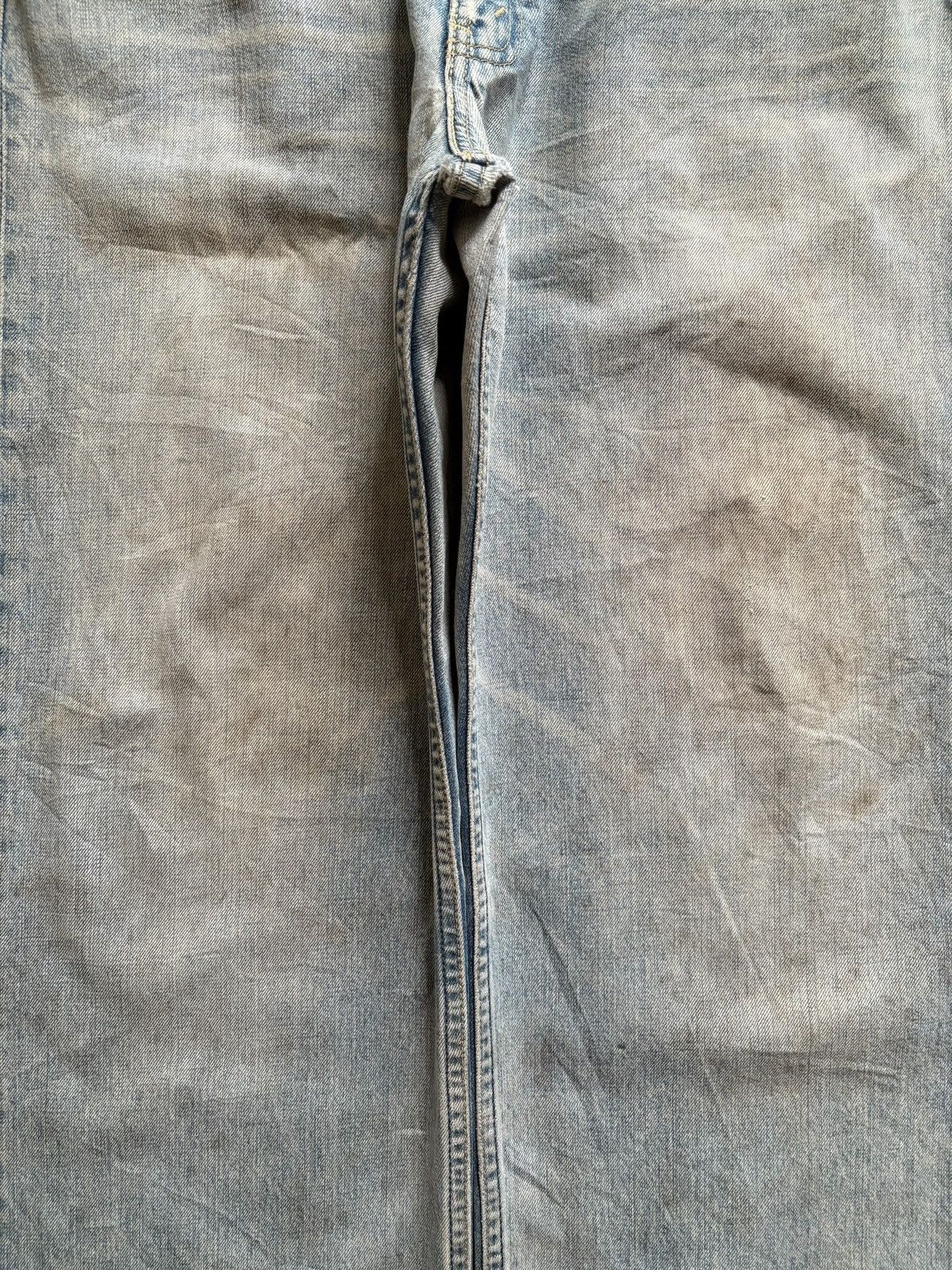 LVC × Levi's × Levi's Vintage Clothing Vintage 90s Levis 504 Mud Wash Distressed Ripped Baggy Jean Size US 34 / EU 50 - 5 Thumbnail