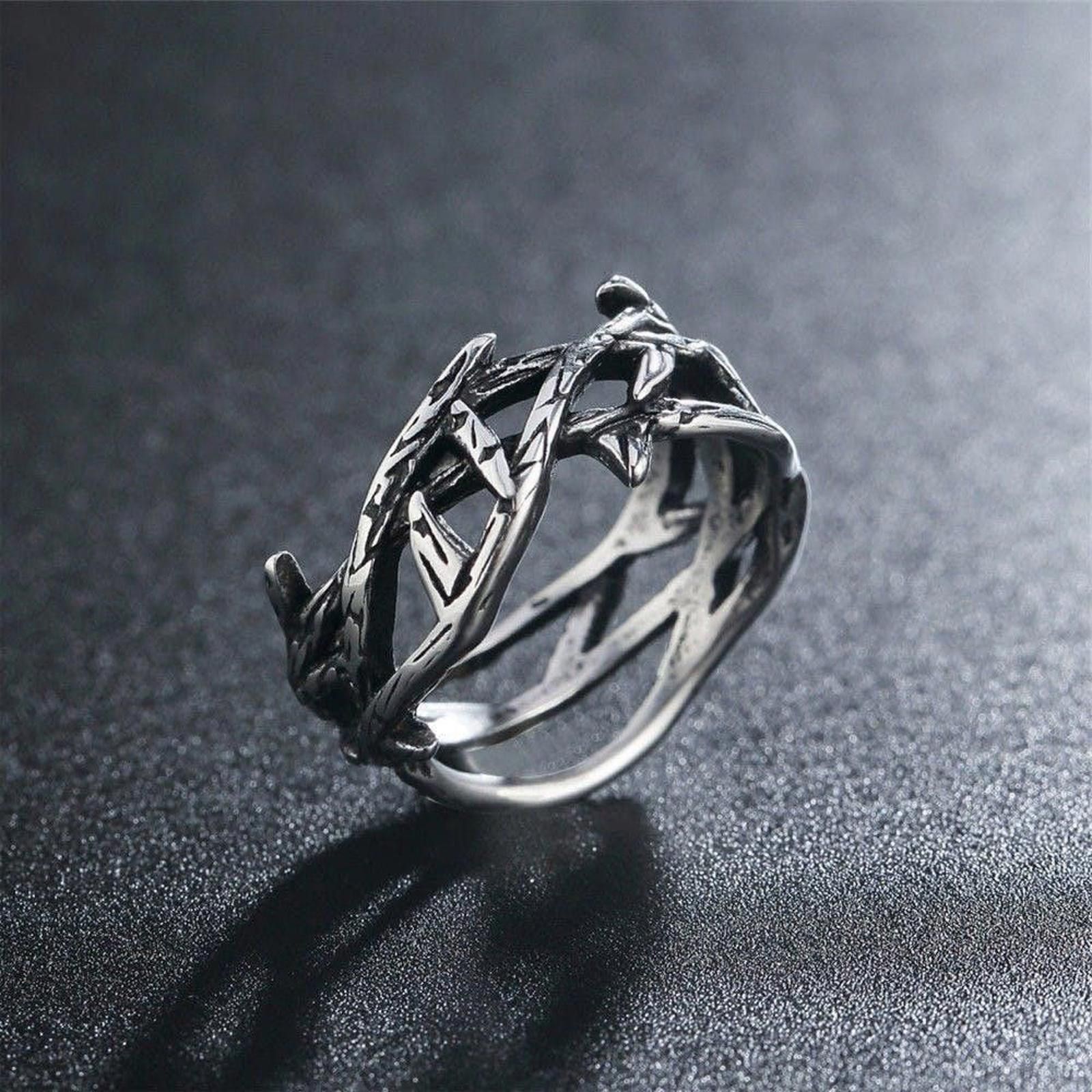 Jewelry Hollow Out Ring Size ONE SIZE - 2 Thumbnail