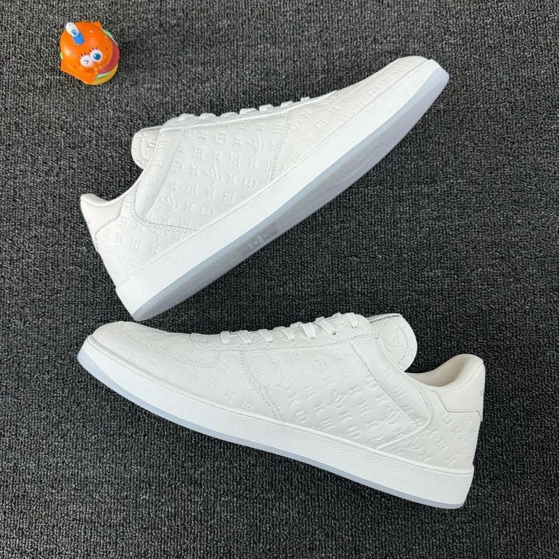 Louis Vuitton Louis Vuitton Rivoli White Leather Low-Top Sneakers -2508 Size US 11 / EU 44 - 7 Thumbnail