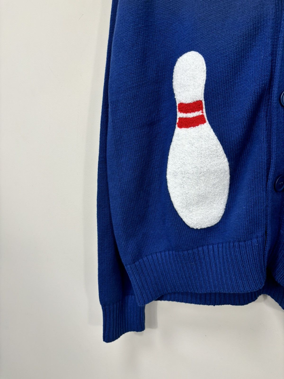 Other Mir Studio Bowl Club Y2K Blue Letterman Cardigan Sweater Size US M / EU 48-50 / 2 - 4 Thumbnail