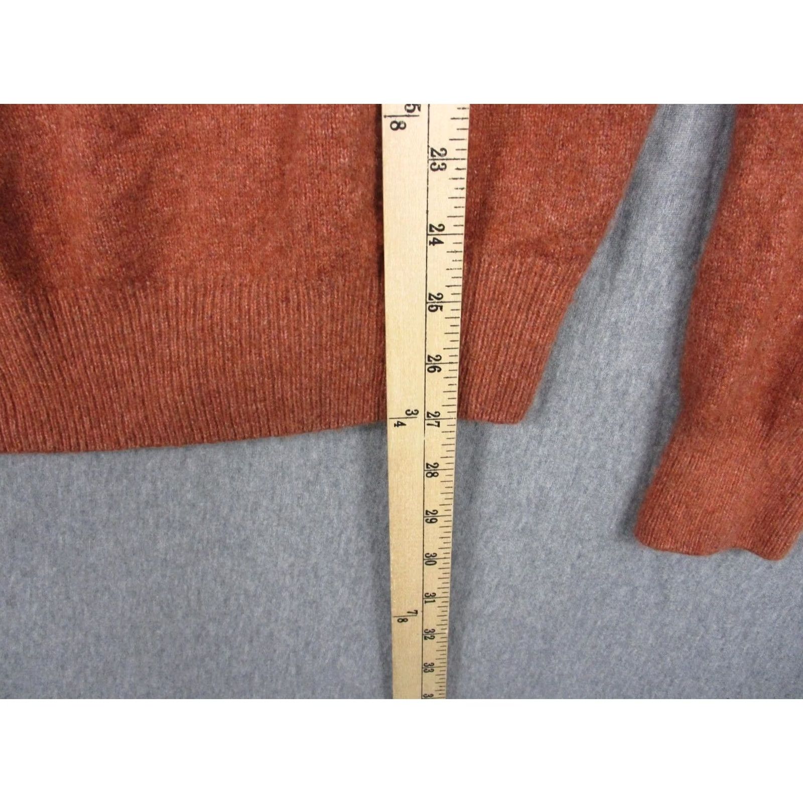 Peter Millar VINTAGE Peter Millar Sweater Mens Medium Orange 1/4 Zip Mock Wool Cashmere Italy Size US M / EU 48-50 / 2 - 5 Thumbnail