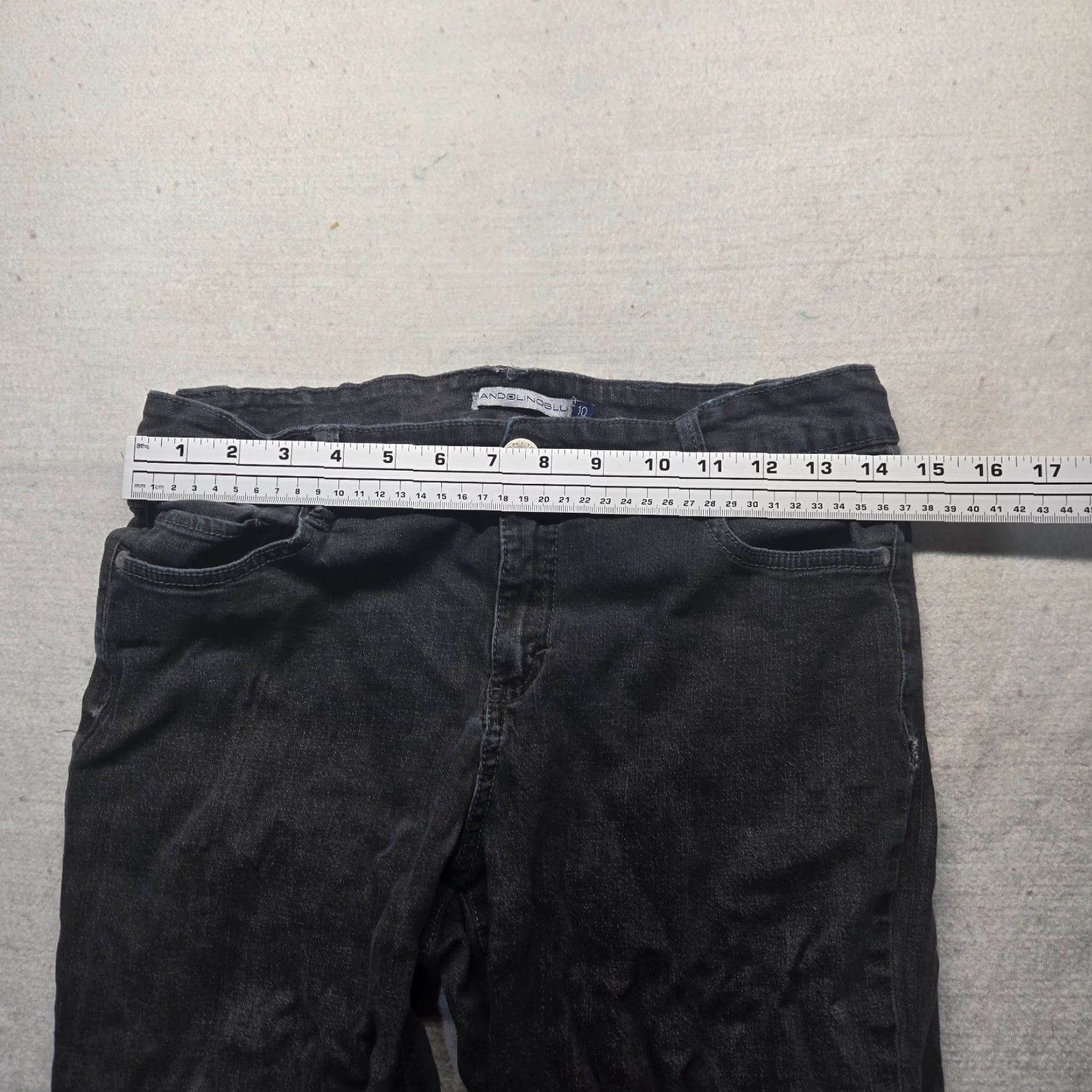 Denime Mandolinoblu Black Jean Denim Pants Adult Women's Size 10 Size 32" / US 10 / IT 46 - 4 Thumbnail