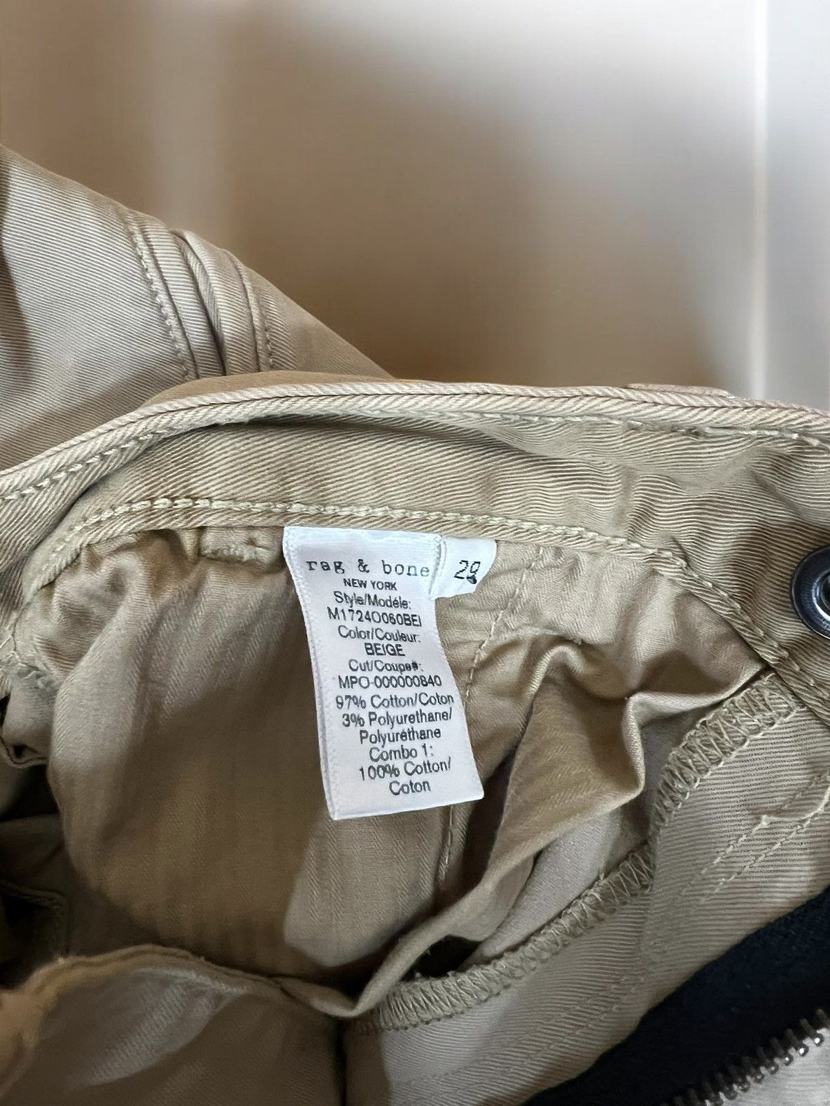 Rag & Bone Rag & Bone beige jeans size 29 Size 29" - 6 Thumbnail