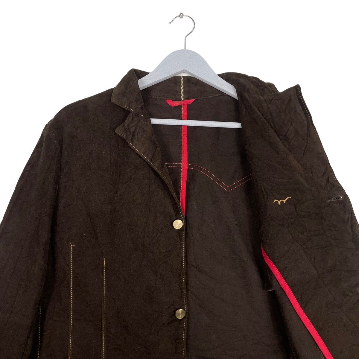 Edwin × Japanese Brand 💥EDWIN RICH BROWN CHORE BUTTON JACKET Size US L / EU 52-54 / 3 - 9 Thumbnail