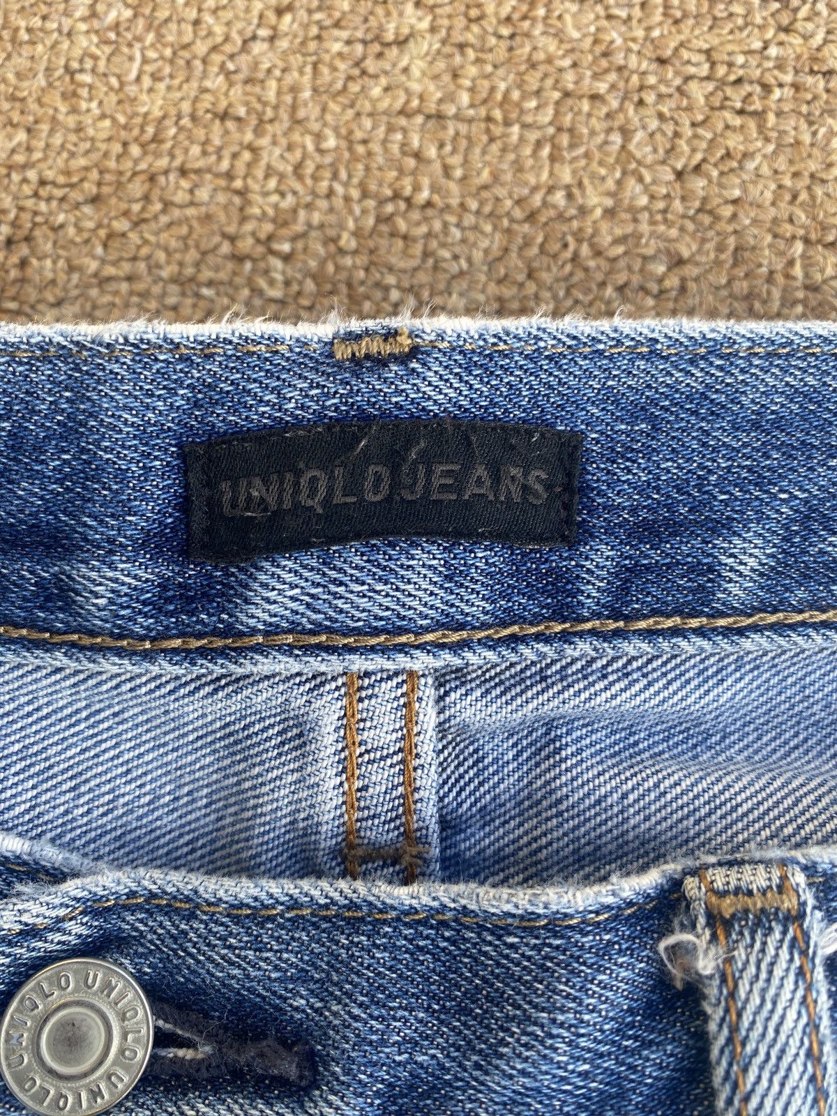 Jun Takahashi × Uniqlo Vintage uniqlo x juntakahashi straight cut denim Size US 35 - 5 Thumbnail