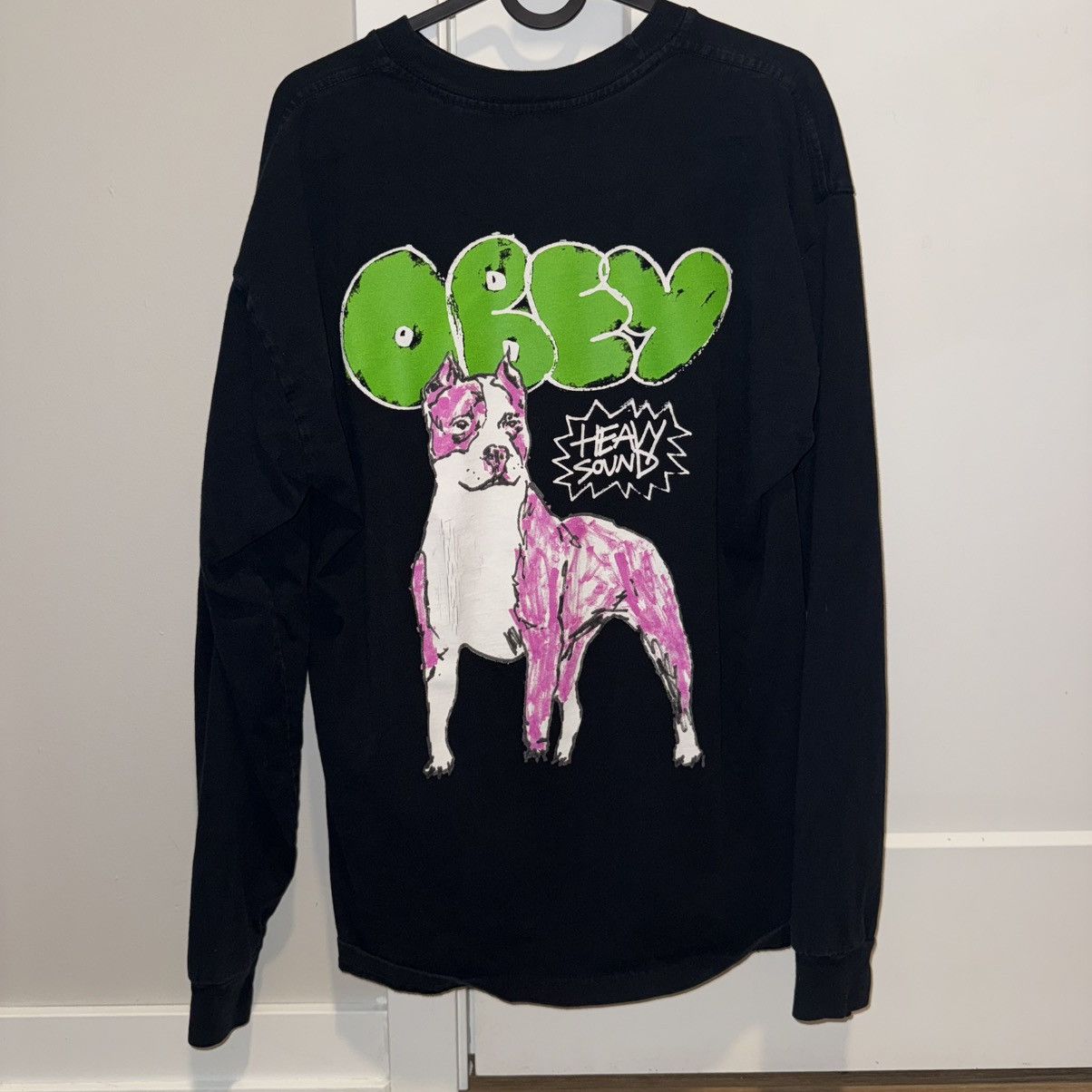 Obey Obey Heavy Sound Dog Longsleeve Tee Size US M / EU 48-50 / 2 - 2 Thumbnail