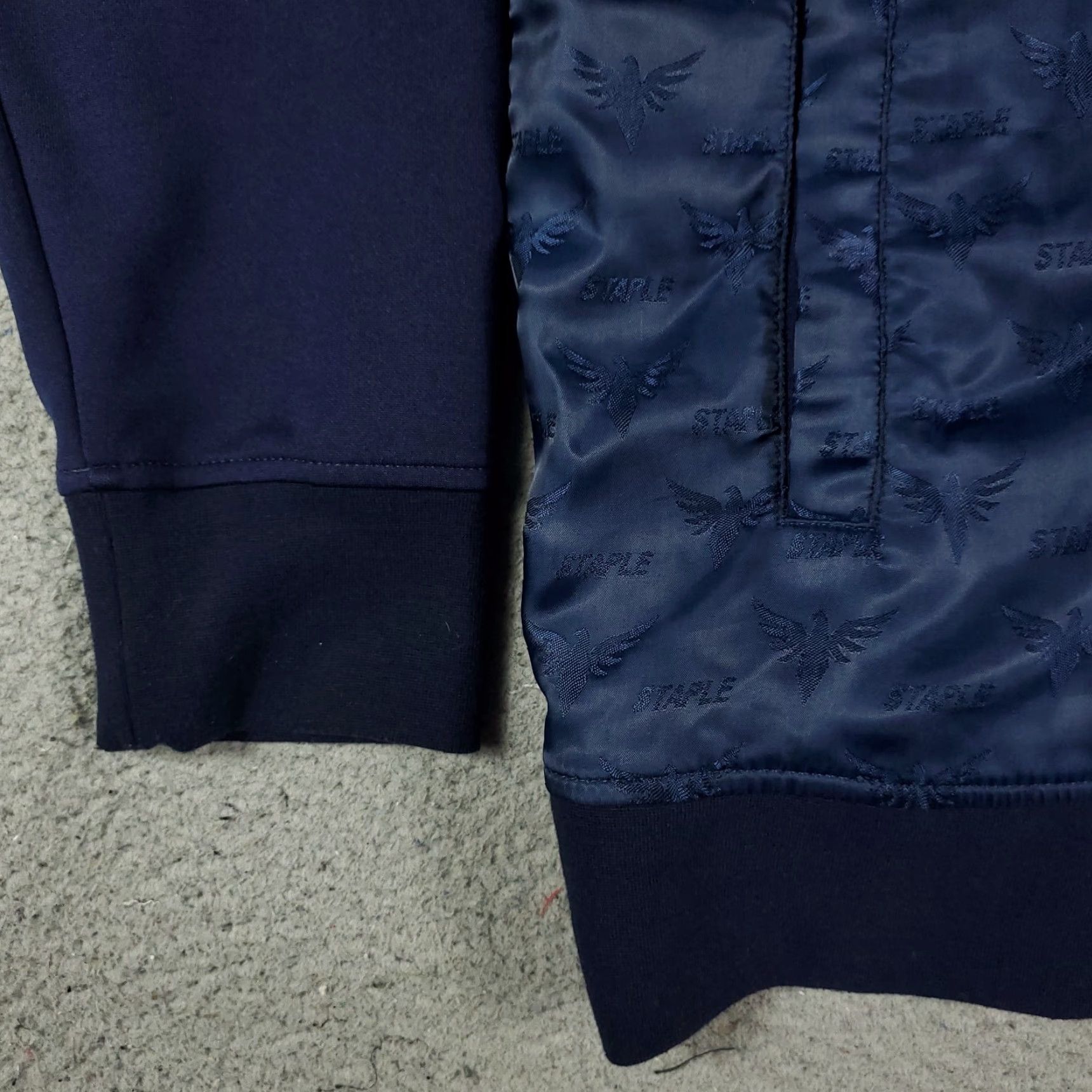 Vintage Staple Jacket Mens M Black Full Zip Track Jacket Poly Blend Breathable All Seasons Hooded Zip Up Sports Modern Outdoor Athletic Mens Clothing Size US M / EU 48-50 / 2 - 3 Thumbnail