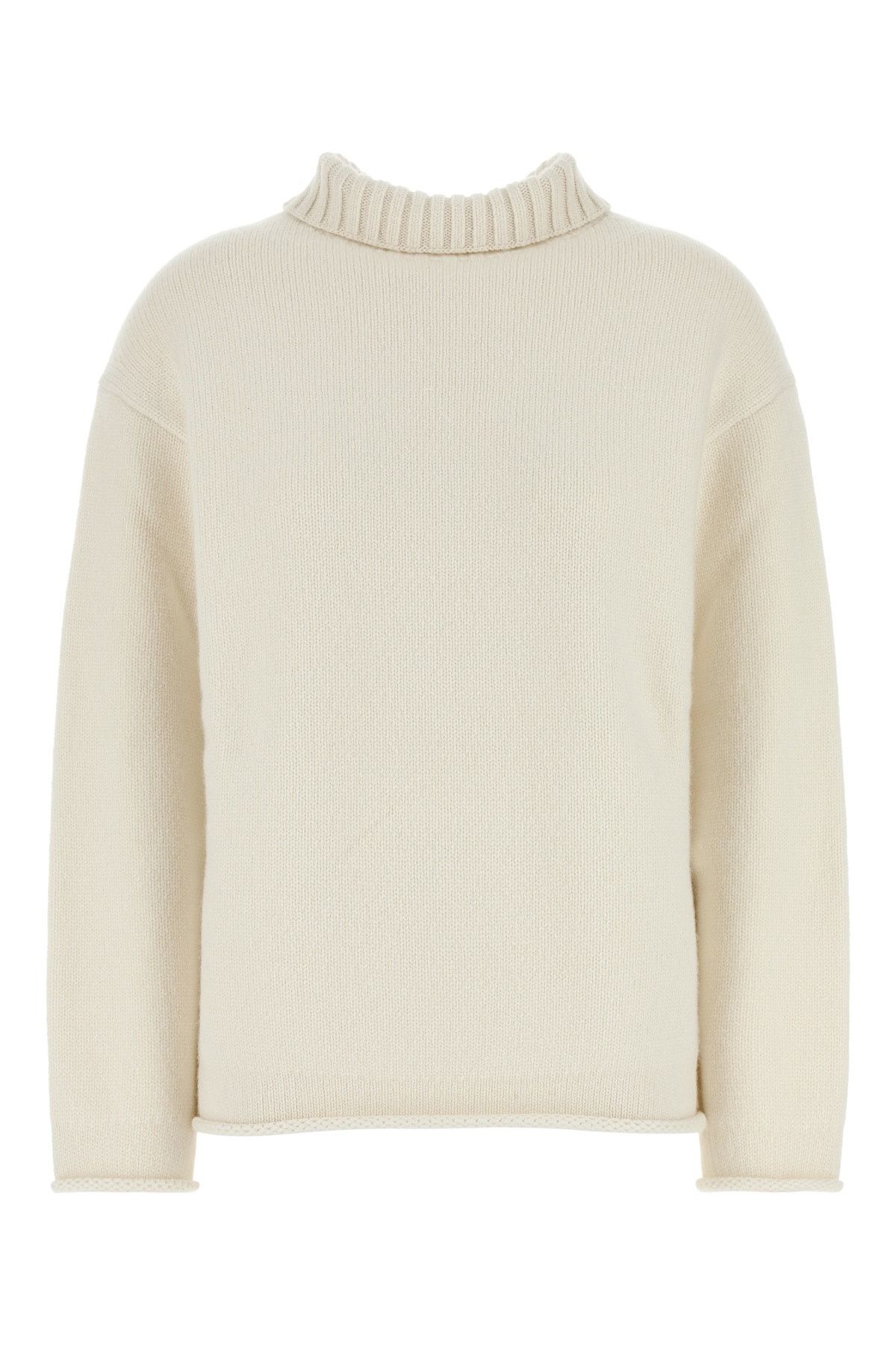Bottega Veneta White Cashmere Sweater Size S / US 4 / IT 40 - 1 Thumbnail