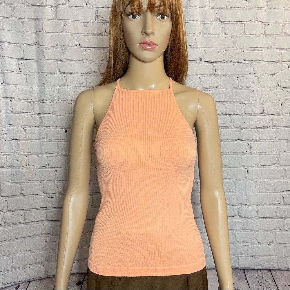 Free People New Free People Intimately Mmkay Seamless Orange Tank SIze Size M / US 6-8 / IT 42-44 - 3 Thumbnail