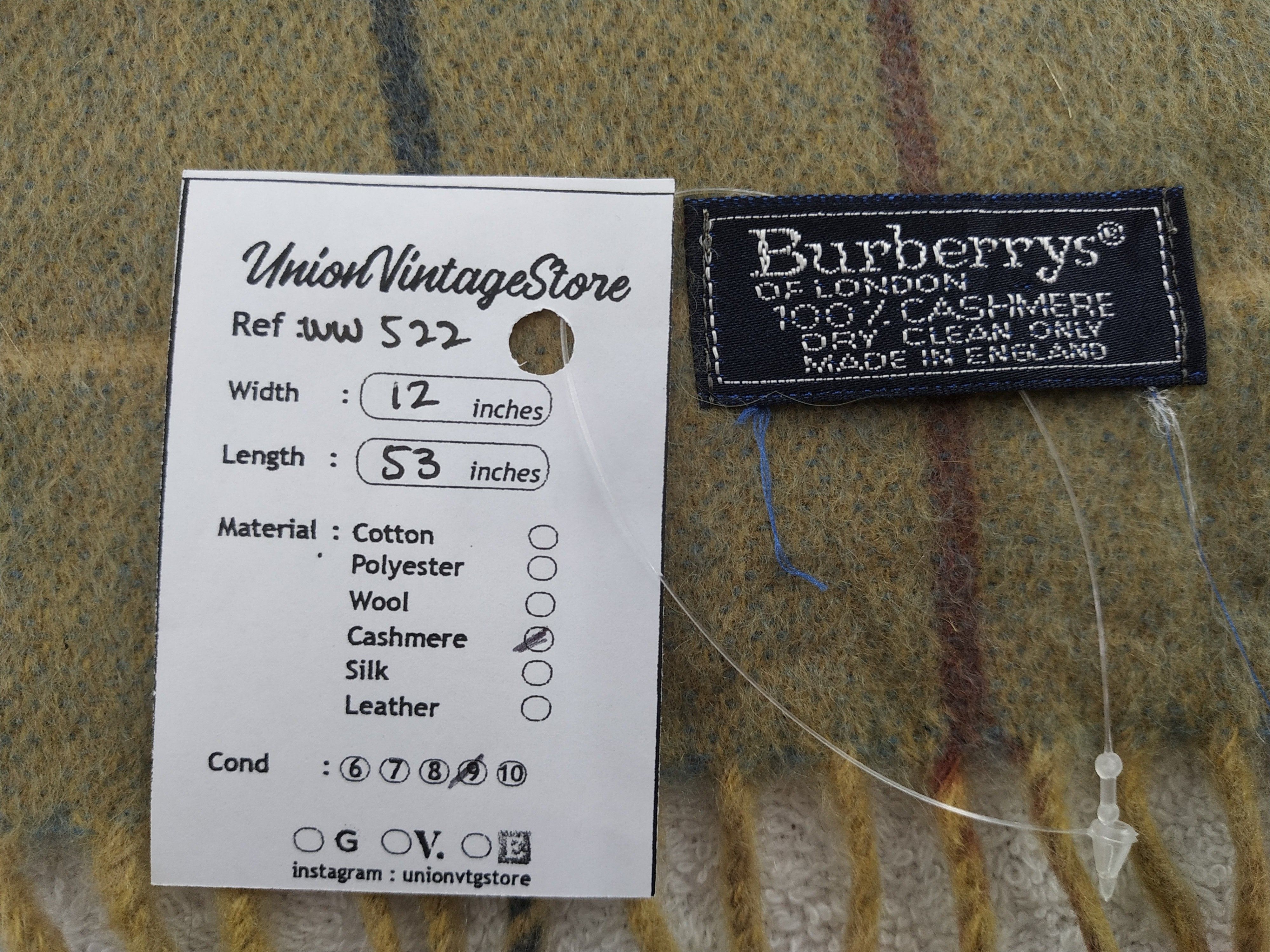 Burberry × Vintage Burberry Scarf / Muffler / Neckwear - WW522 Size ONE SIZE - 6 Thumbnail