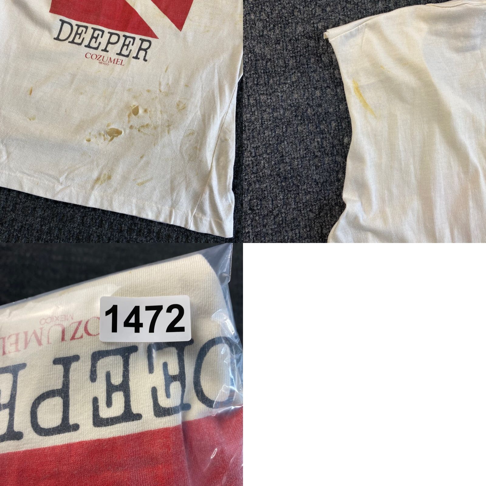 Vintage VINTAGE Diver’s Do It Deeper Cozumel Mexico T Shirt Custom Sleeveless M White Size US M / EU 48-50 / 2 - 8 Thumbnail