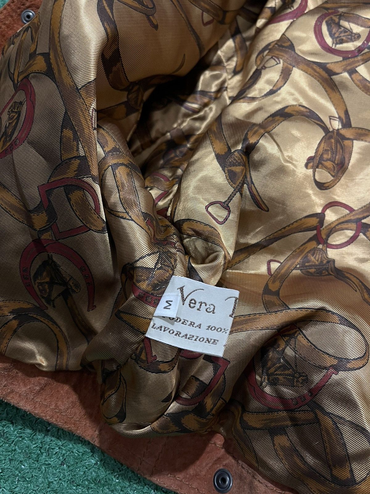 Leather × Vintage Real Leather Jacket Vintage Boxy Vera Pelle Size M / US 6-8 / IT 42-44 - 5 Thumbnail