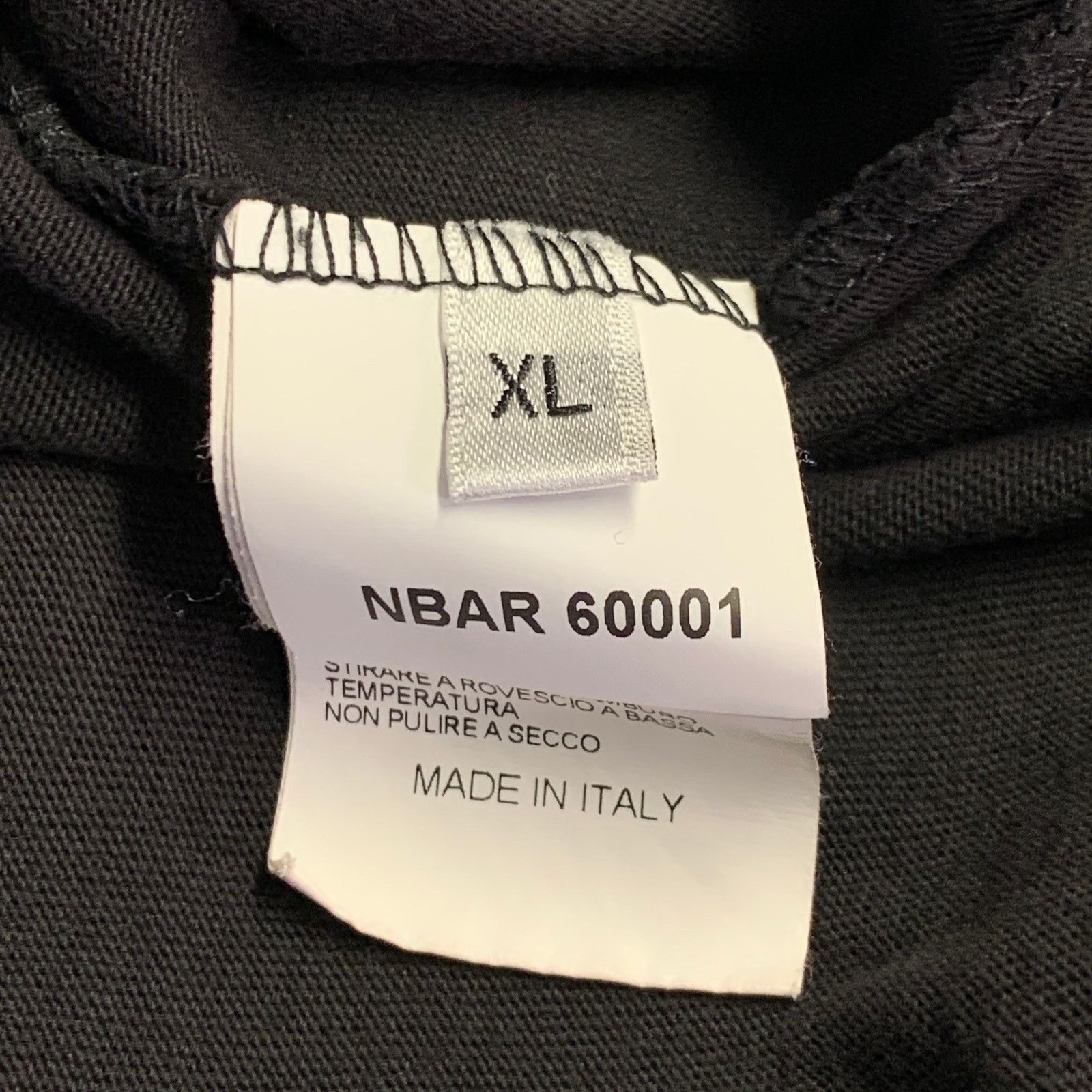 New Balance Unbalanced Black White Print Cotton Crew Neck T-shirt Size US XL / EU 56 / 4 - 6 Thumbnail