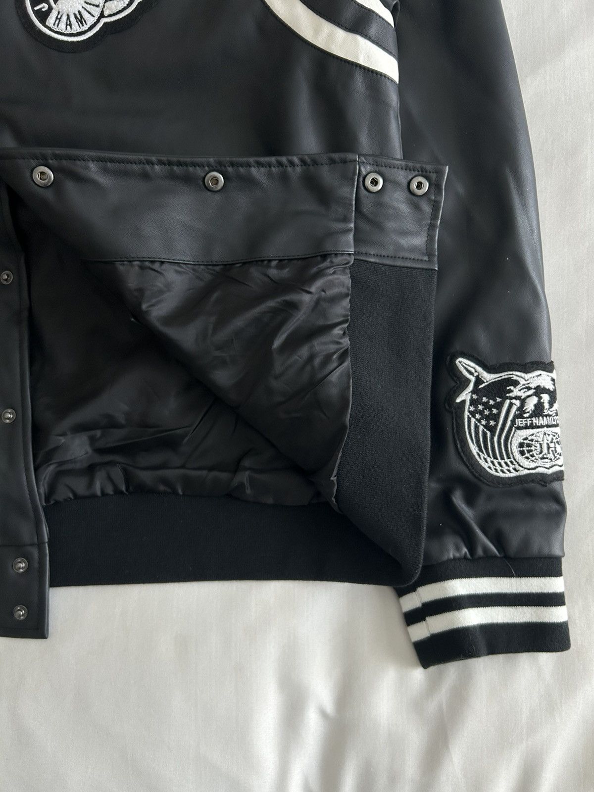 Jeff Hamilton Jeff Hamilton Racing Jacket Bomber GH Wings Logo Signed Size US L / EU 52-54 / 3 - 5 Thumbnail