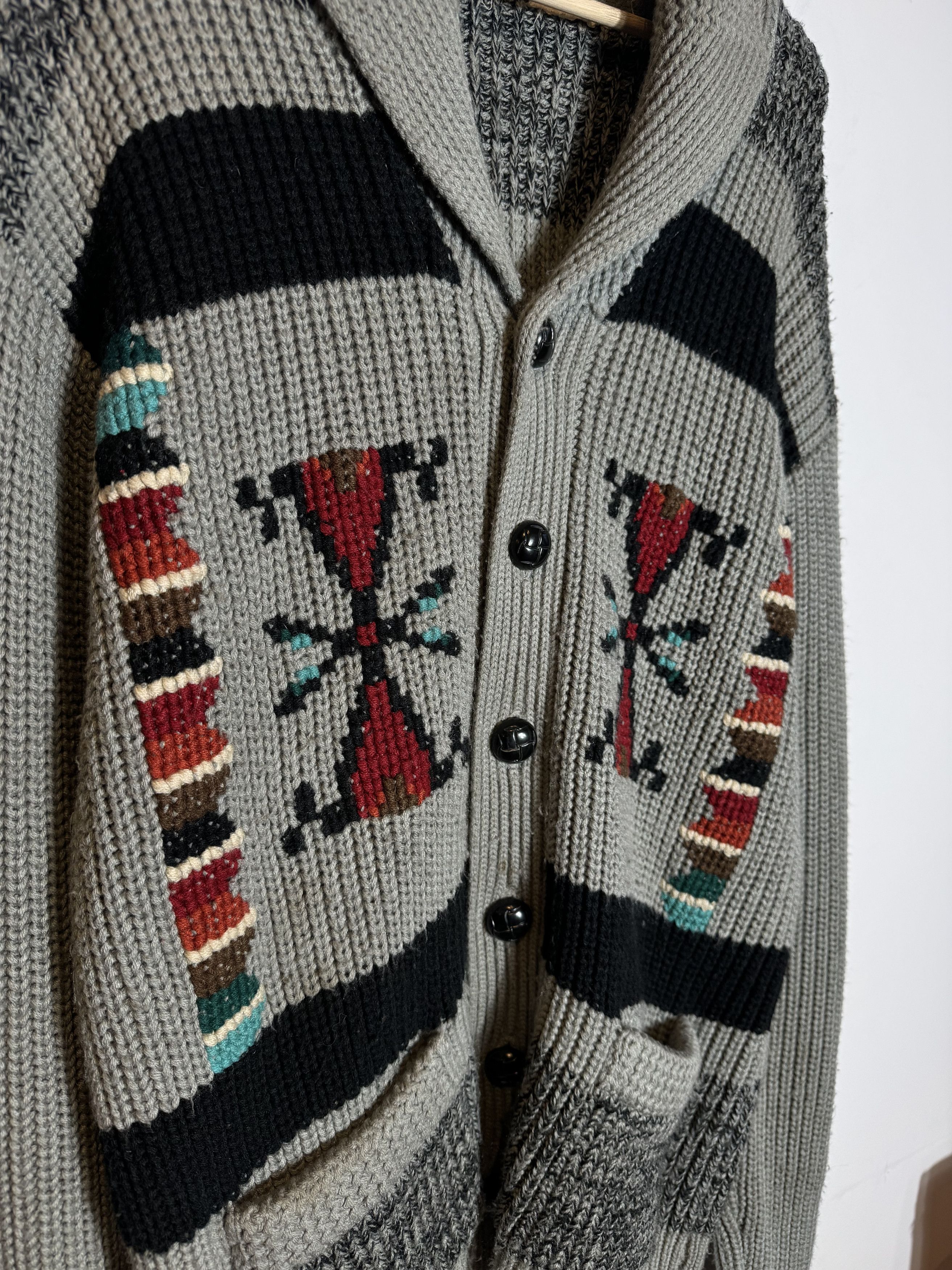 Vintage 70/80s Miller Southwest Western Cowichan Knit Size XL Size US XL / EU 56 / 4 - 2 Thumbnail