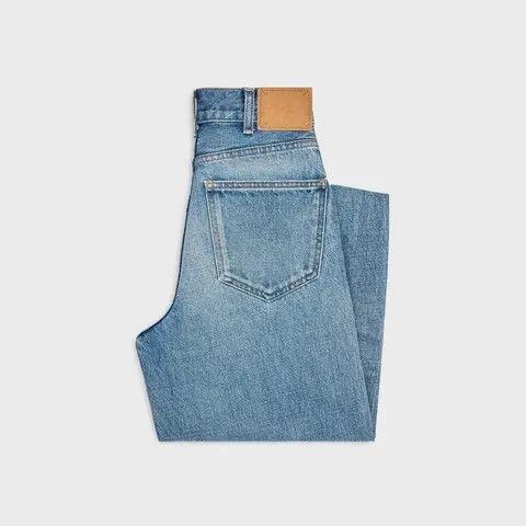 Celine o1bcso1str0924 Kitty Jeans In Denim in Cleary Sky Rinse Size 25" / US 0 / IT 36 - 2 Thumbnail