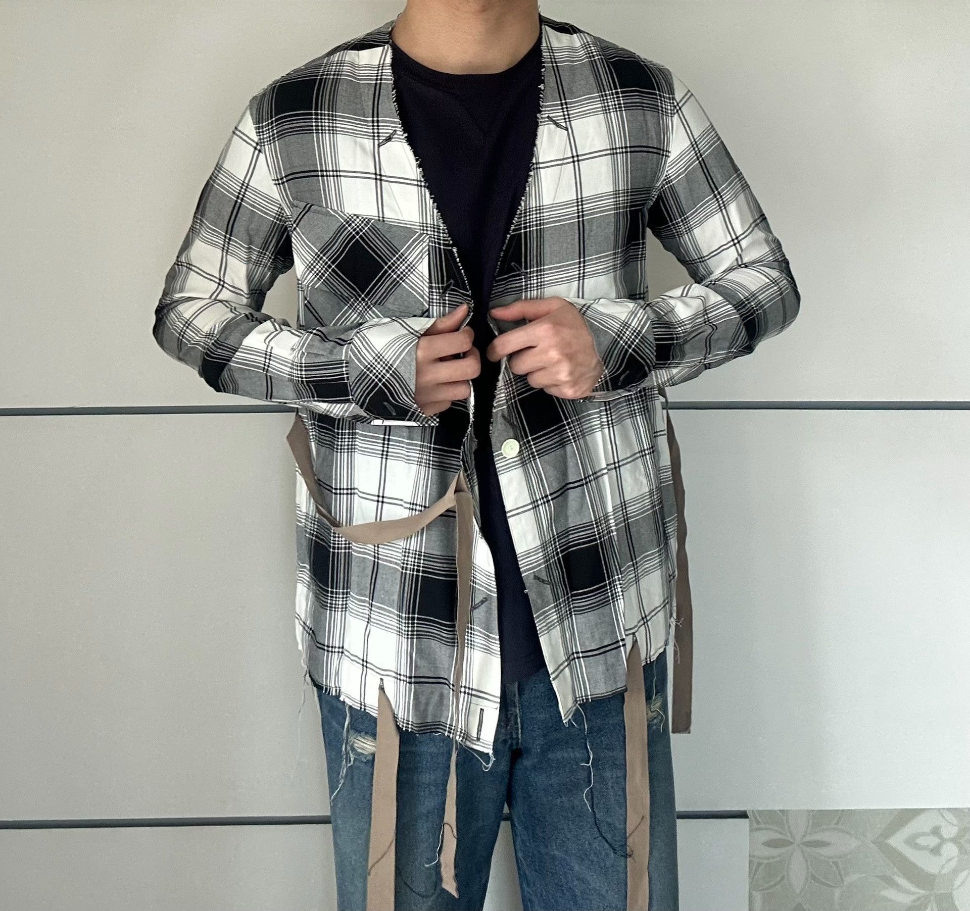 Takahiromiyashita The Soloist. takahiromiyashita thesoloist 17AW checkered cardigan| Size US S / EU 44-46 / 1 - 7 Thumbnail