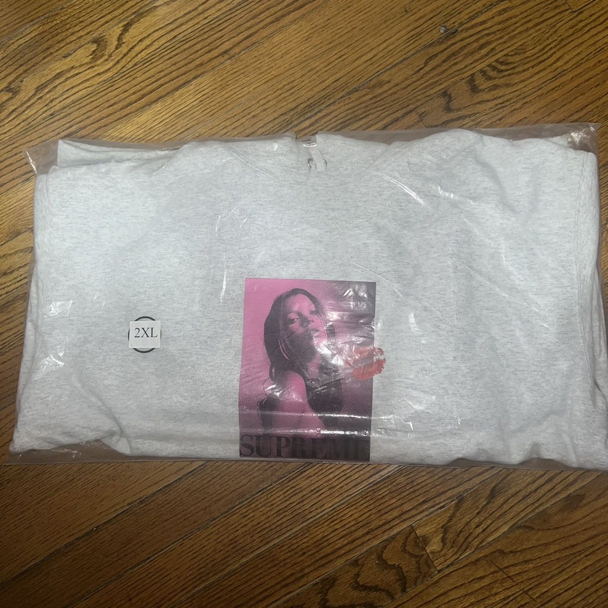 Supreme Kate Moss Hooded Sweatshirt Ash Grey Size: XXL