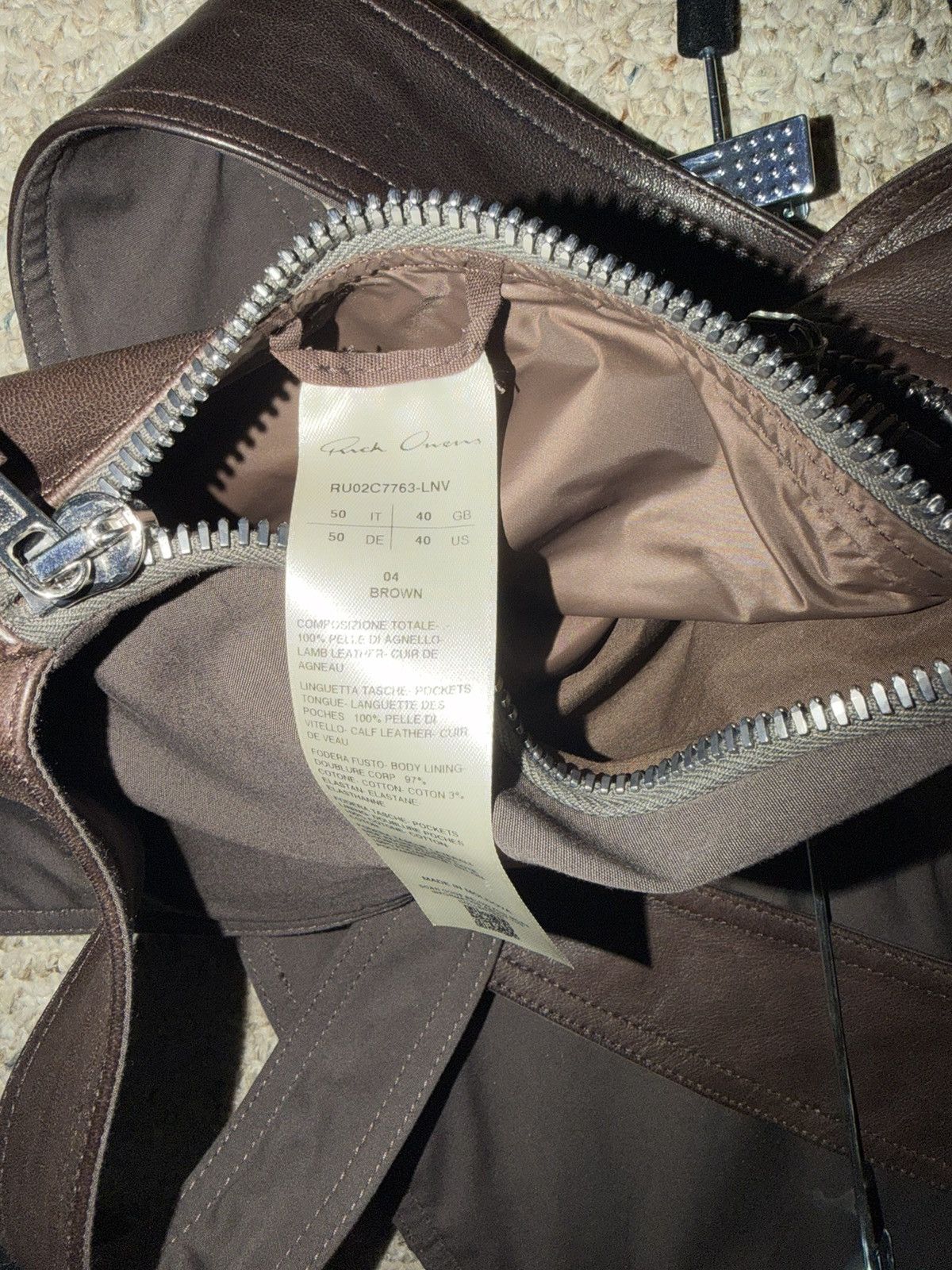 Rick Owens Rick Owens Brown Bauhaus Vest Size 50 Size US M / EU 48-50 / 2 - 10 Thumbnail