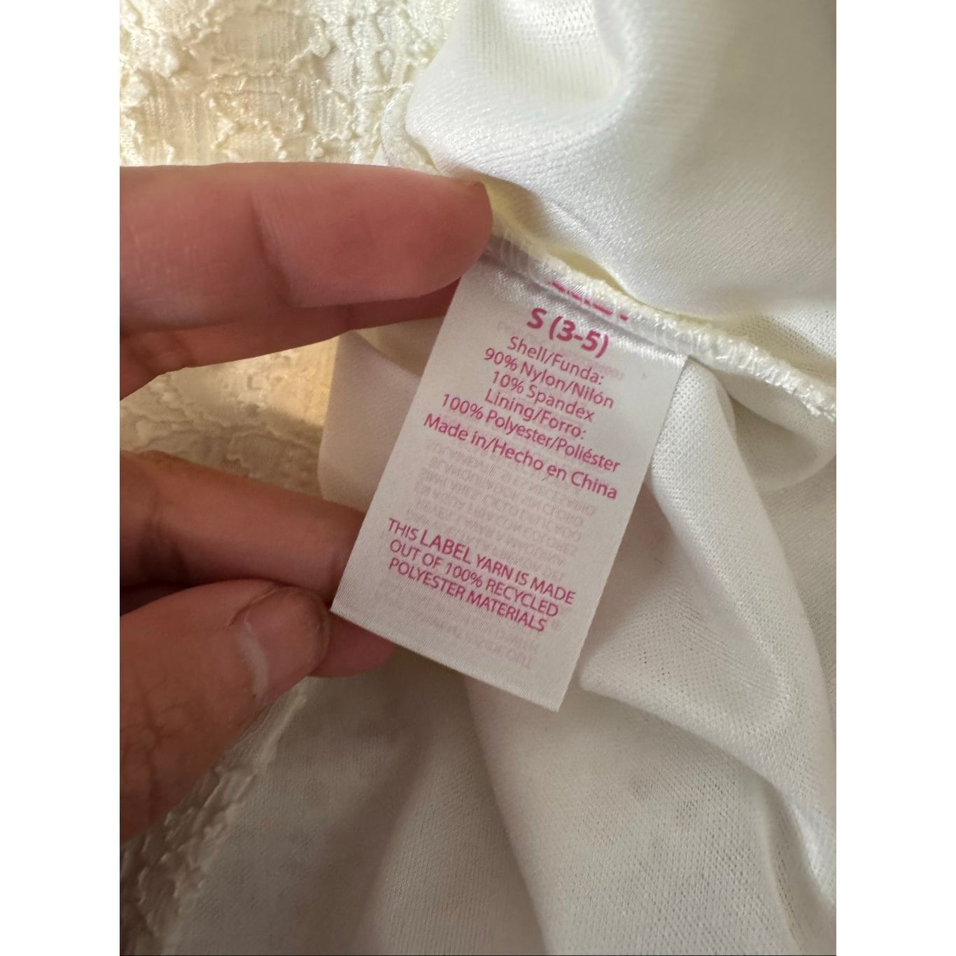 Other No Boundaries White Lace Puff Sleeve Top | Keyhole Front Stretchy Fitted Blouse Size Small Size S / US 4 / IT 40 - 5 Thumbnail