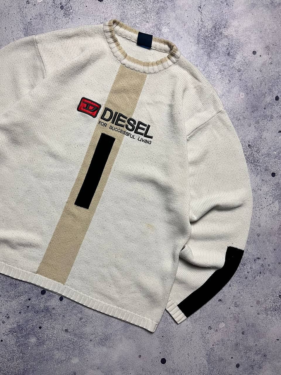 Diesel Diesel 90's Vintage Big Logo Wool Sweater Size US M / EU 48-50 / 2 - 3 Thumbnail