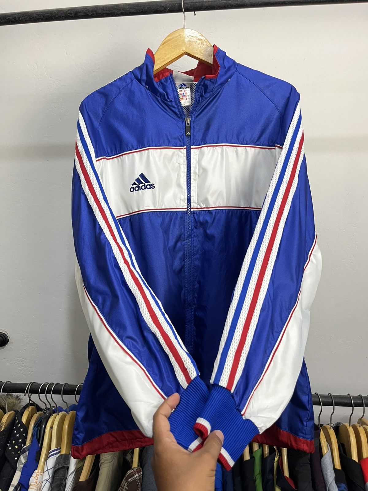 Adidas 2000s Adidas France Template Jacket Size US XL / EU 56 / 4 - 4 Thumbnail