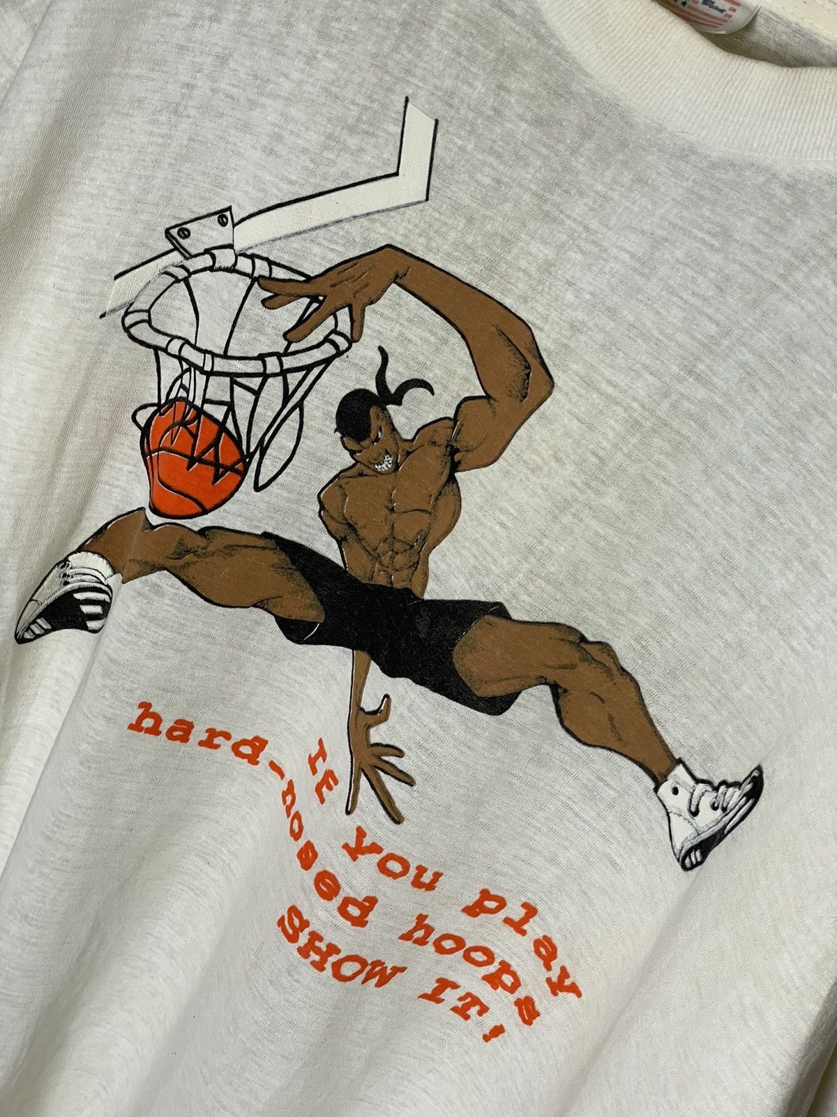 Anime × Japanese Brand × Vintage Vintage 90s Invention Of Basketball art graphic t shirt rare Size US XL / EU 56 / 4 - 11 Thumbnail