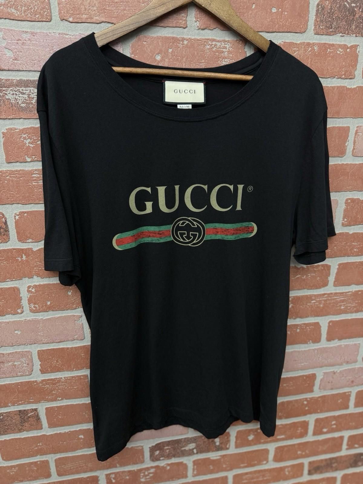 Gucci Gucci Black Basic Logo Cotton Men's T-Shirt Men’s Size (M) Size US M / EU 48-50 / 2 - 4 Thumbnail