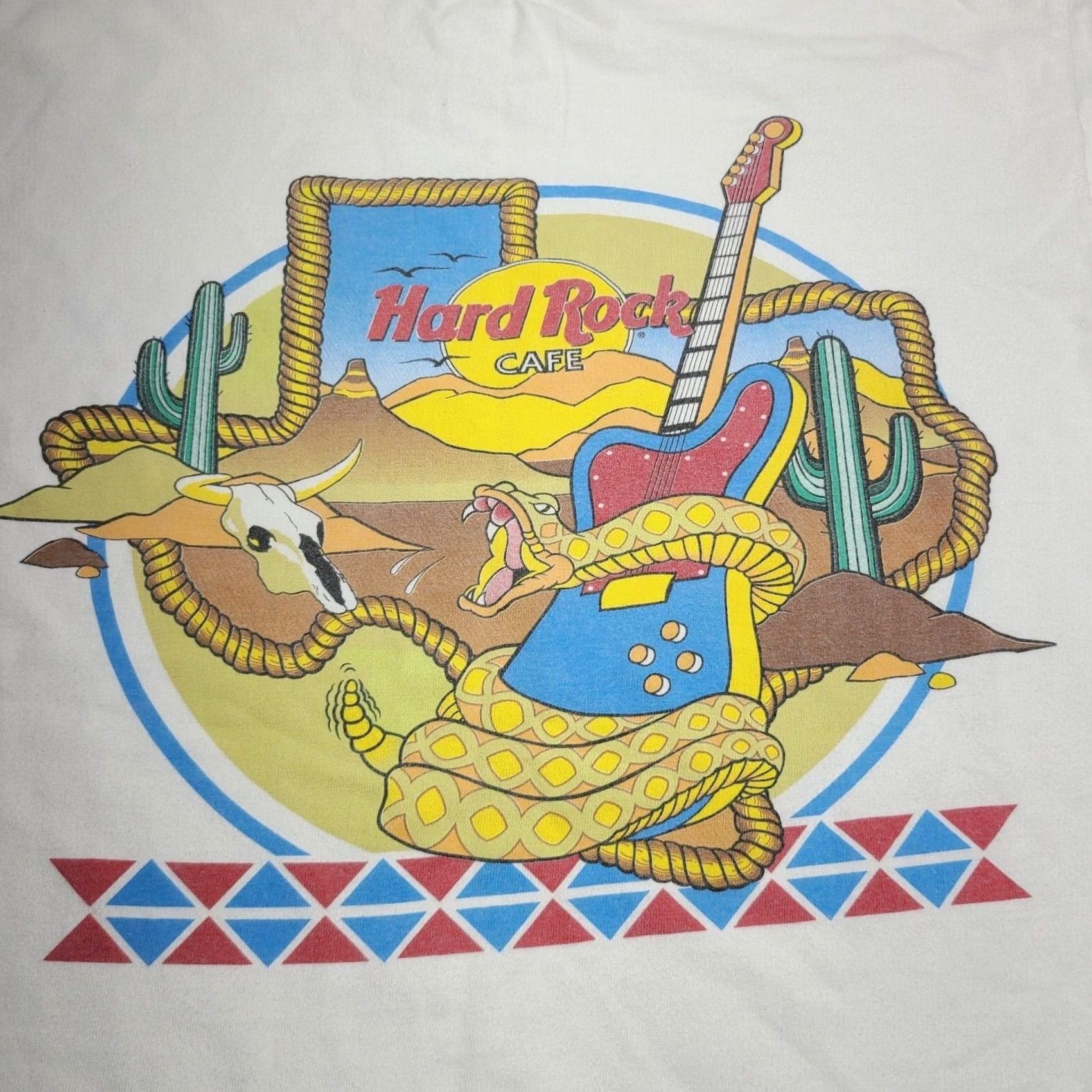 Hard Rock Cafe VINTAGE Hard Rock Cafe Shirt 90s Mens White Crew Neck Short Sleeve Cotton Logo San Antonio Texas L Large Heavyweight Shirt Size US L / EU 52-54 / 3 - 6 Thumbnail