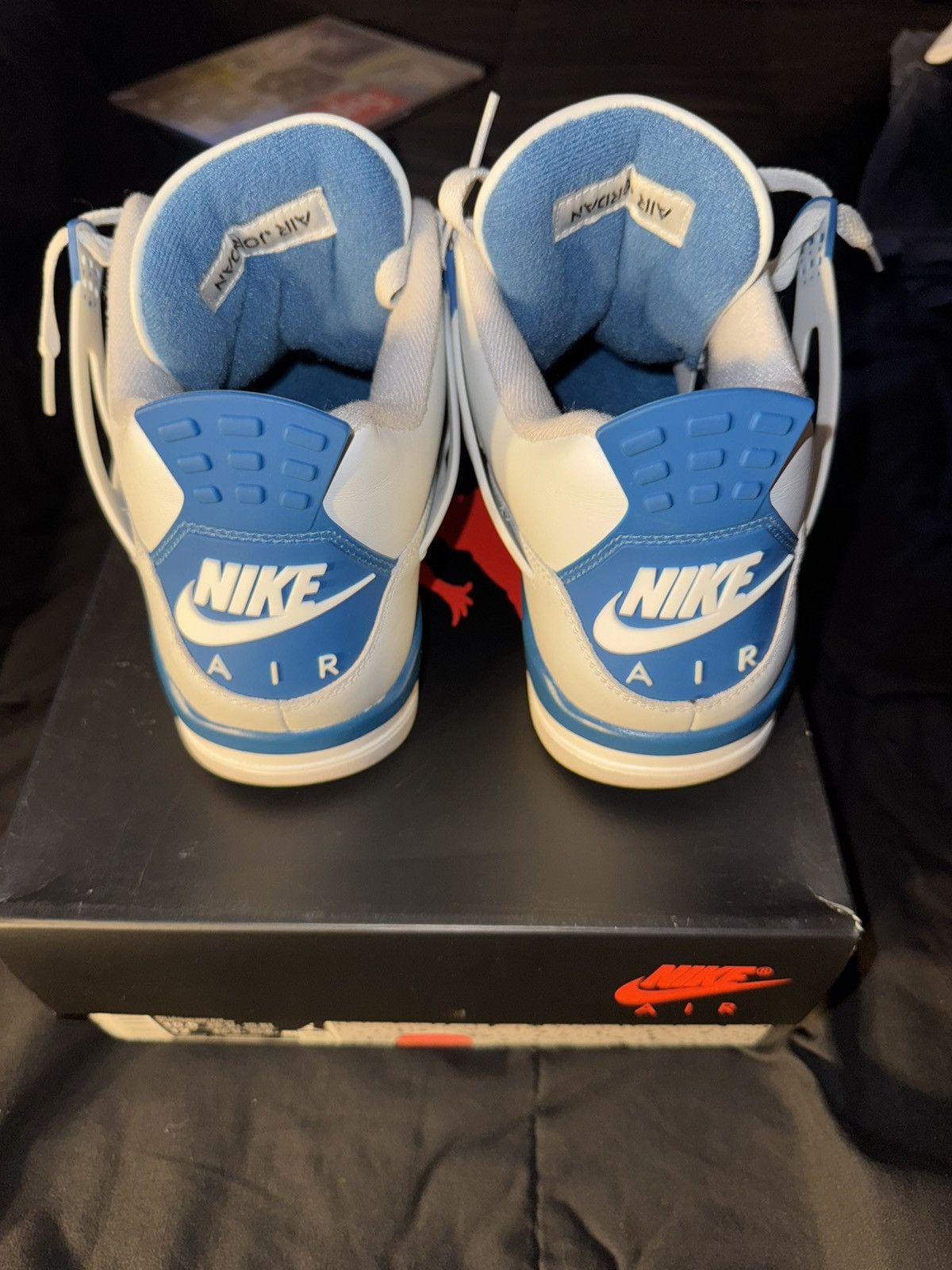 Jordan Brand × Nike Air Jordan retro 4 military blue Size US 10.5 / EU 43-44 - 2 Thumbnail