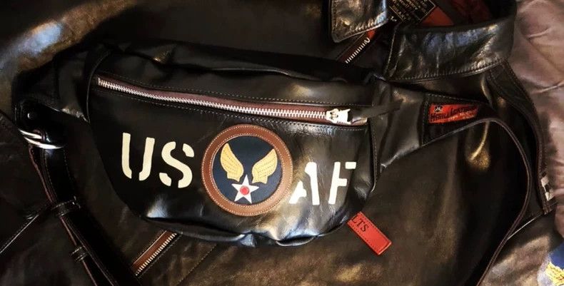 TOYS McCoy USAF Japanese handmade horse leather motorbike