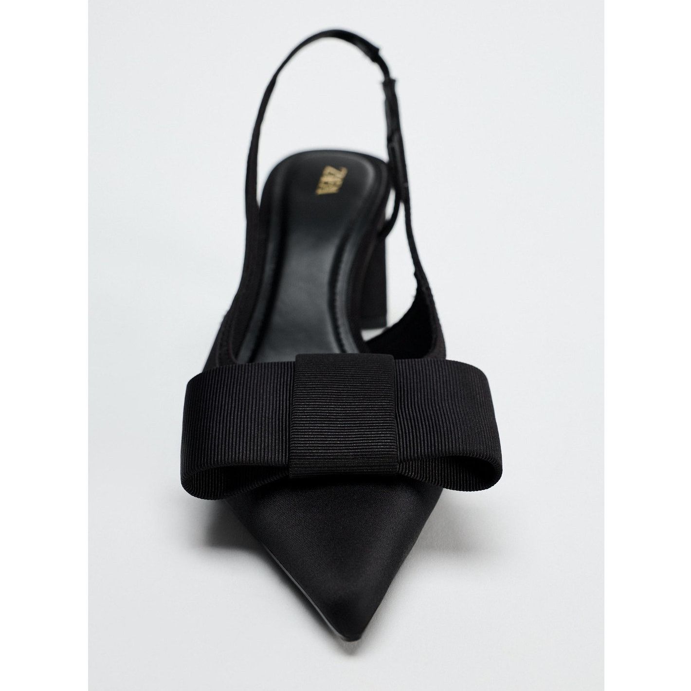 Zara ZARA Black Slingback Heels NWT Size US 8 / IT 38 - 18 Thumbnail