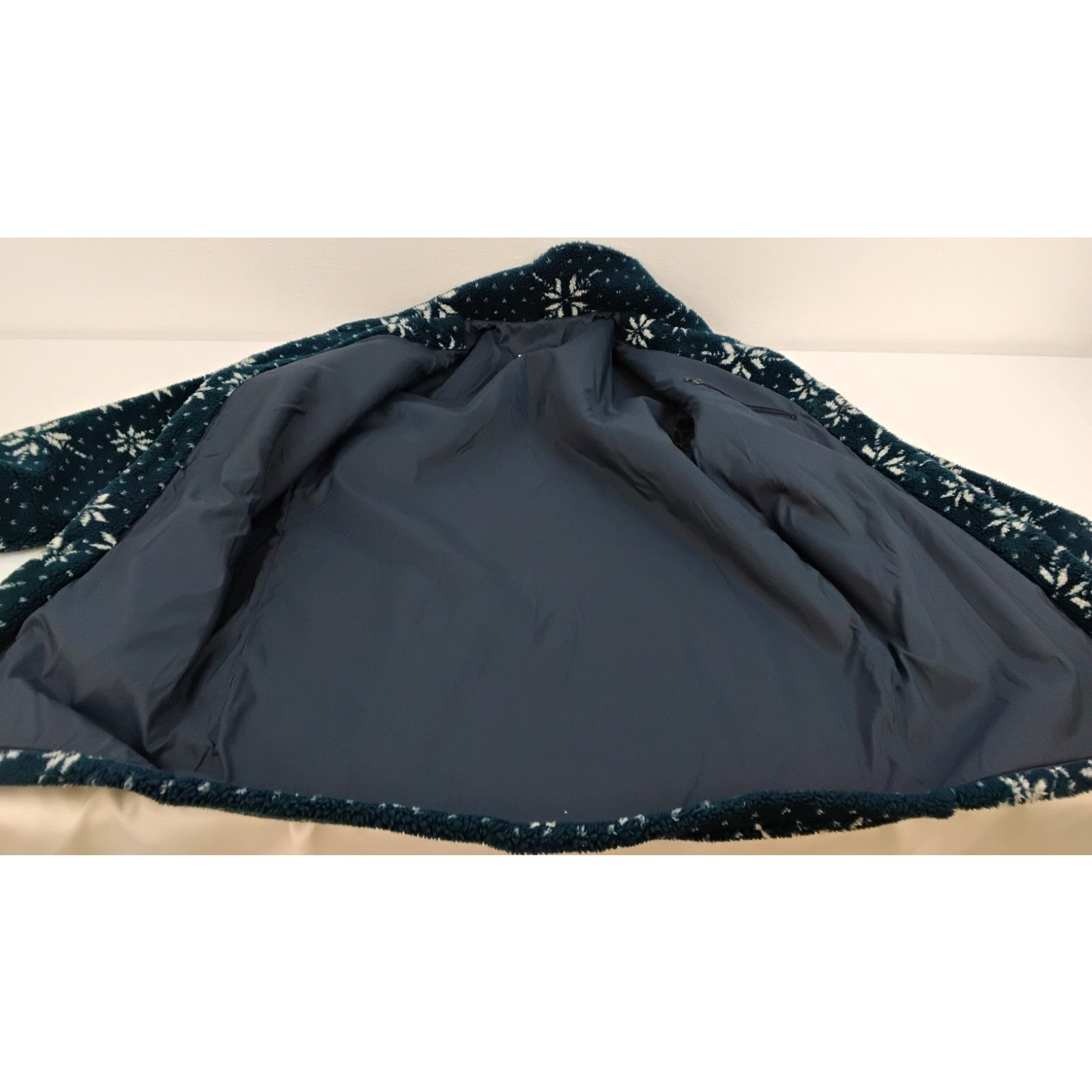 L.L. Bean L.L. Bean Deep Pile Coat Men's M Tall Blue Snowflake VTG 80s Size US M / EU 48-50 / 2 - 7 Thumbnail
