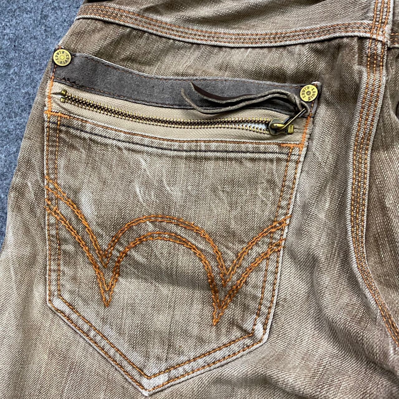 Edwin 💥Best Offer💥Vintage Edwin Blue Trip Distressed Denim Size US 33 - 10 Thumbnail